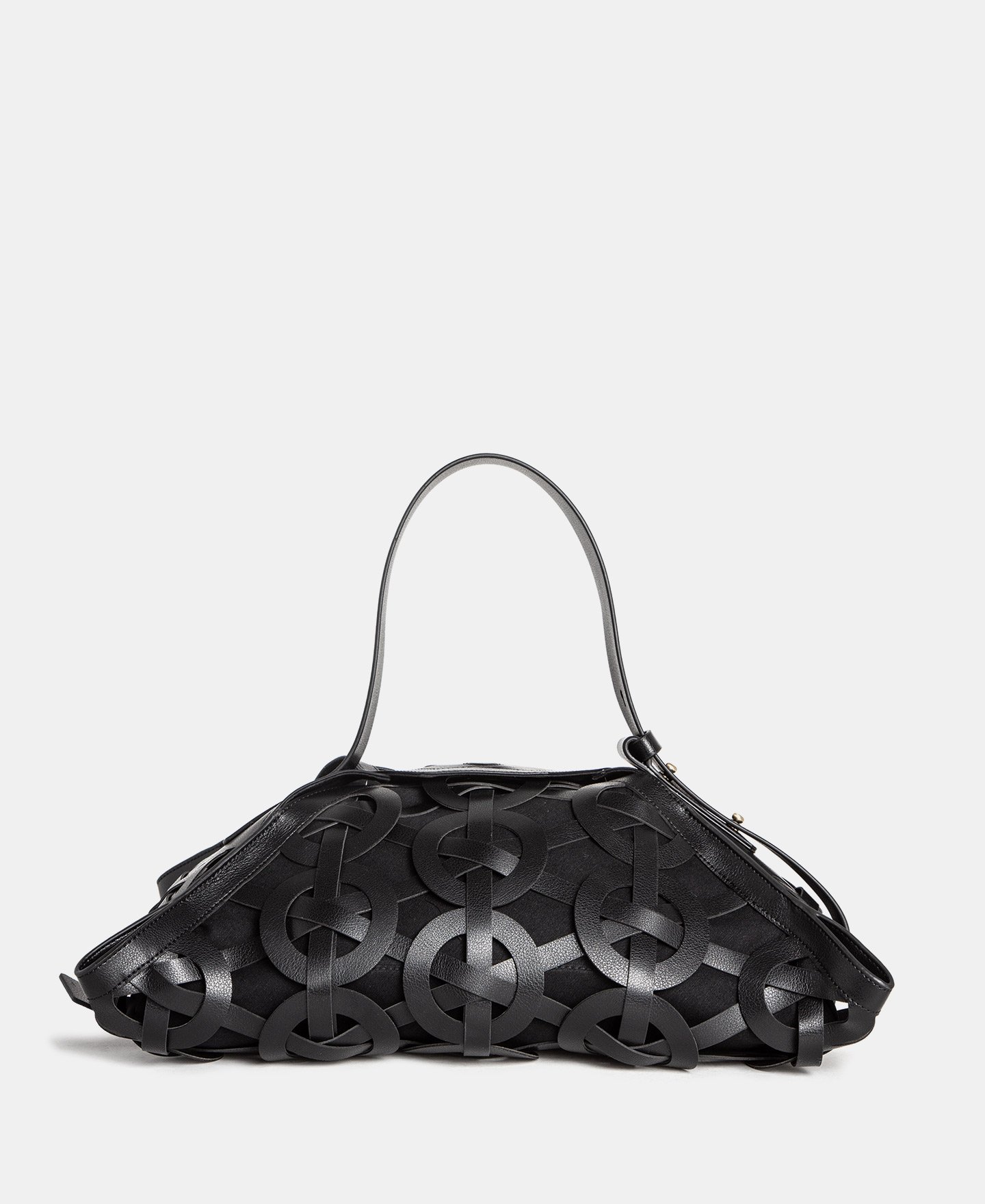 Bolso trenzado textura piel image number 0
