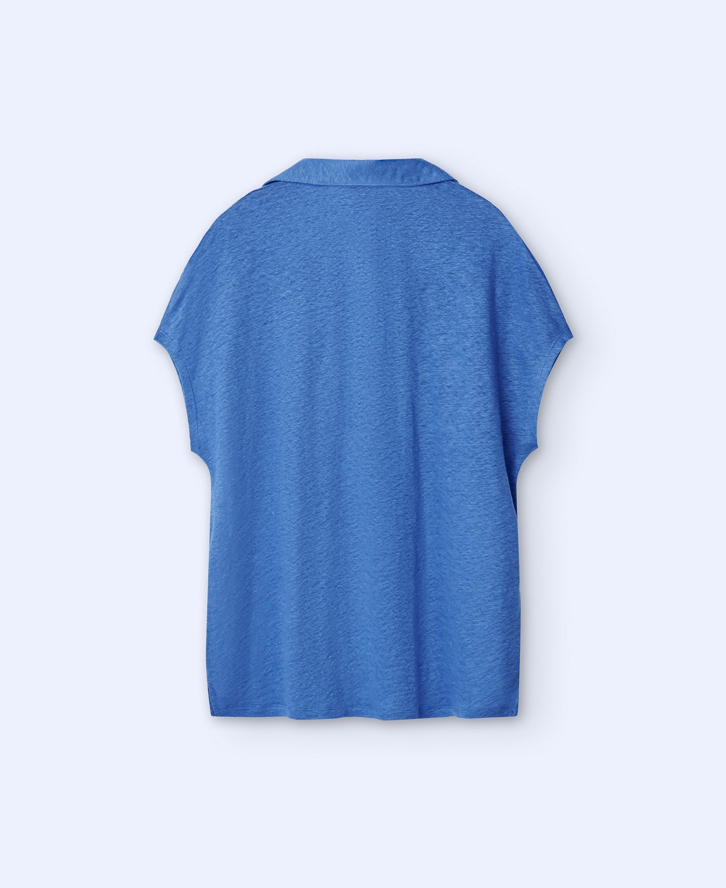 European linen polo shirt image number 5