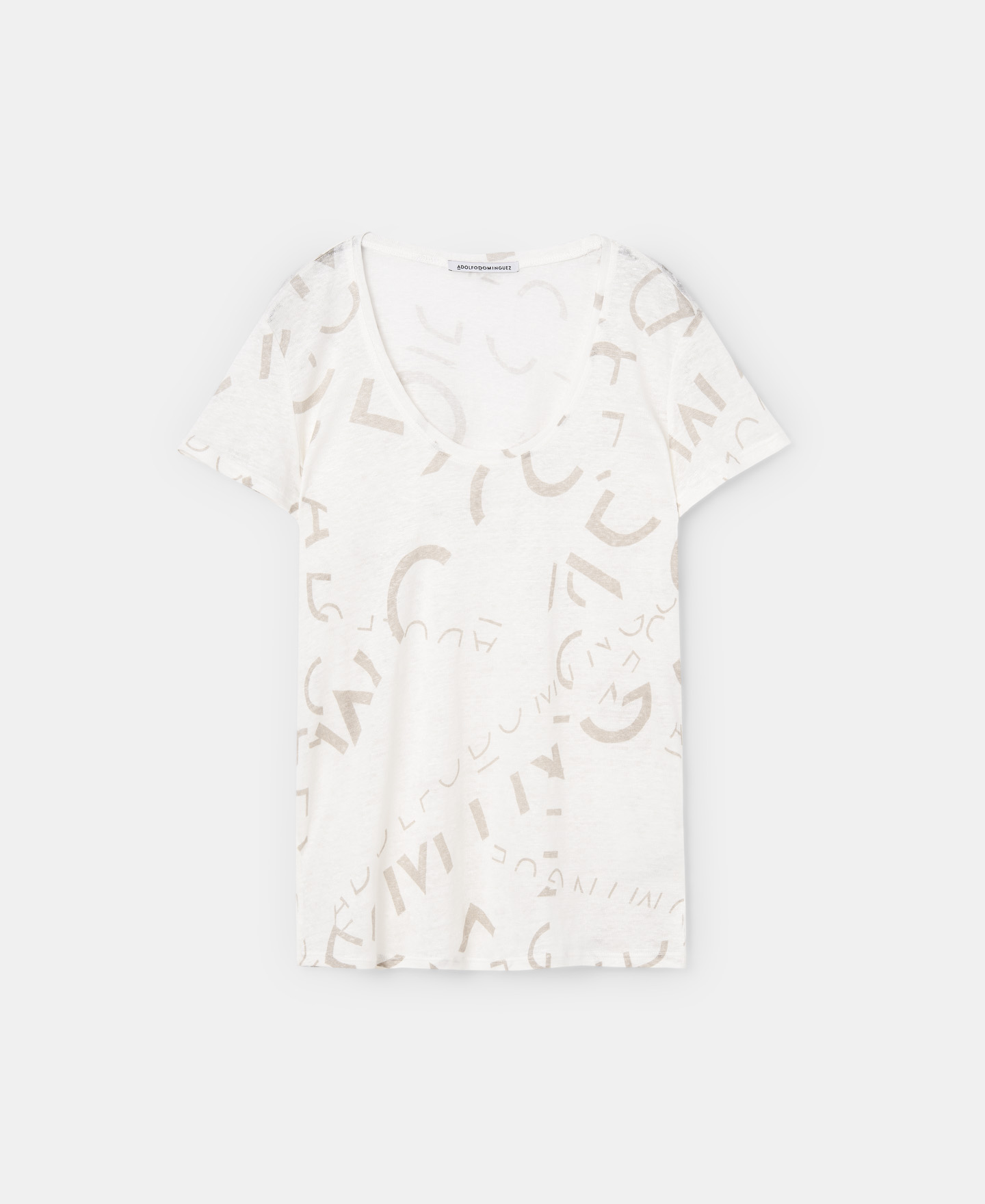 Linen logo t-shirt image number 4