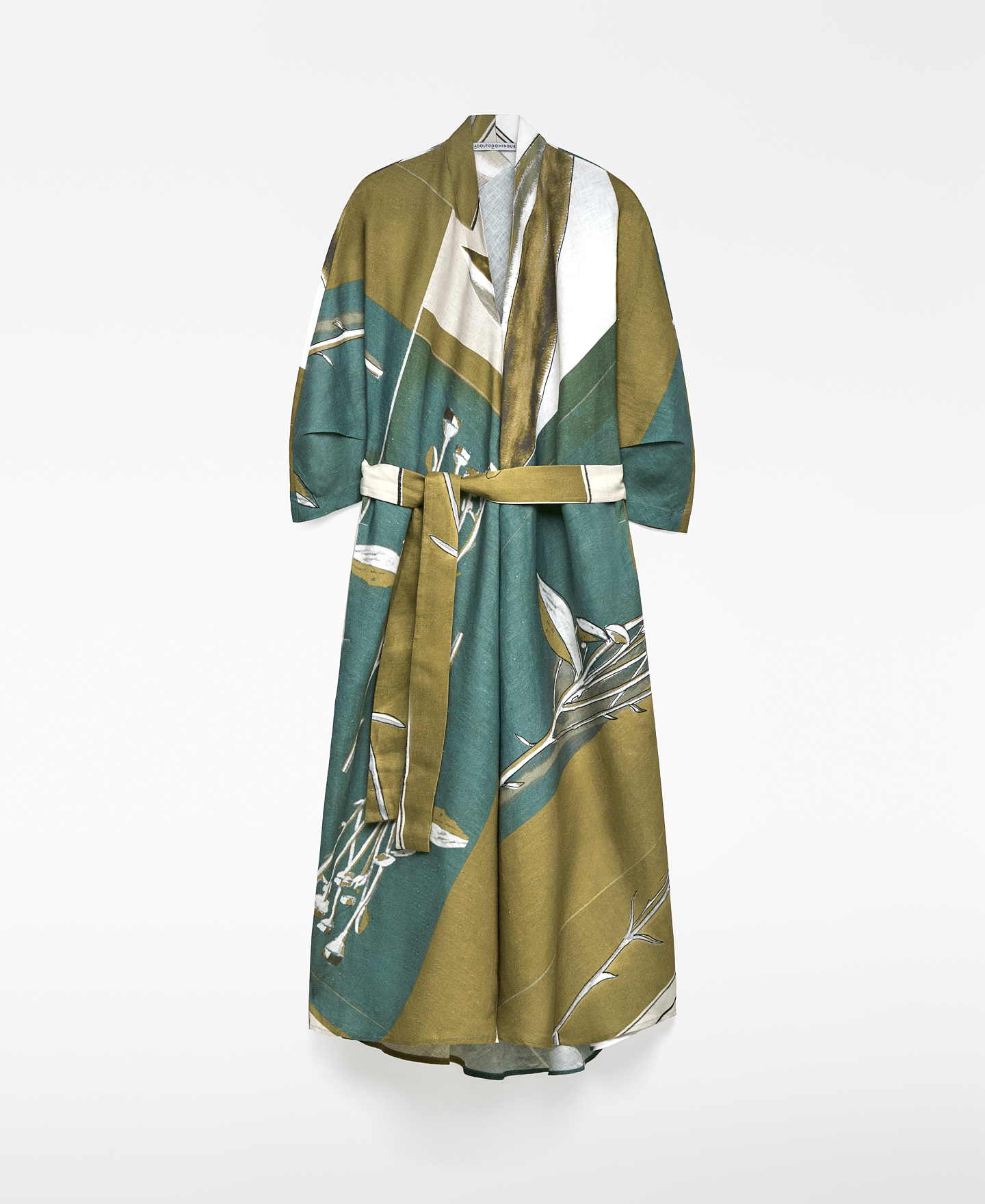 European linen printed dress woman image number 4