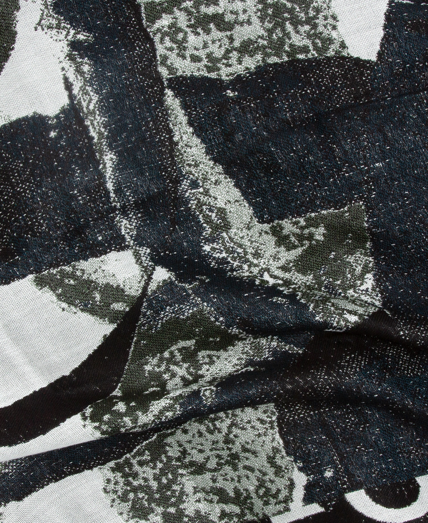 Knot print jacquard shawl image number 2
