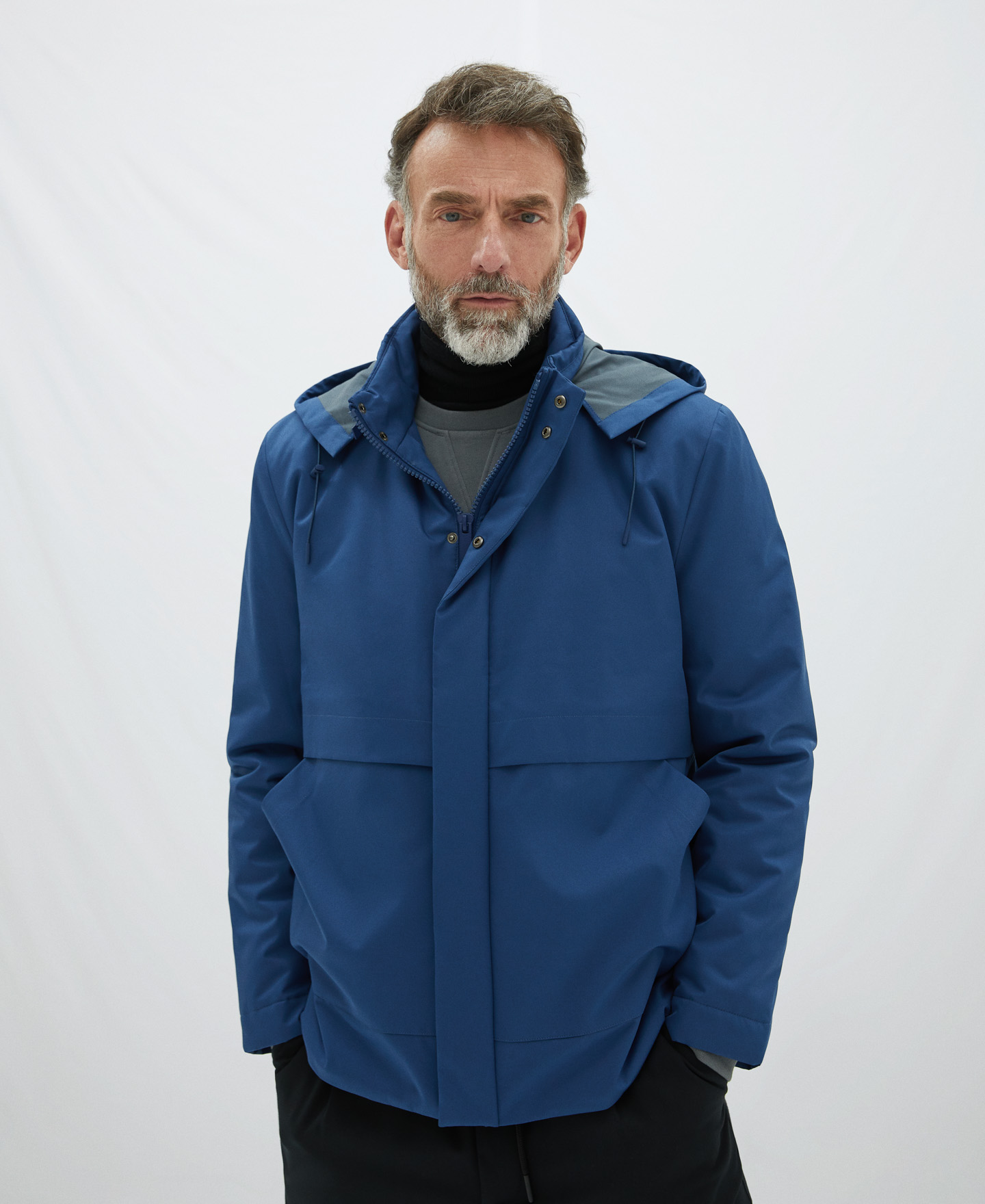 Padded parka with concealed hood image number 0