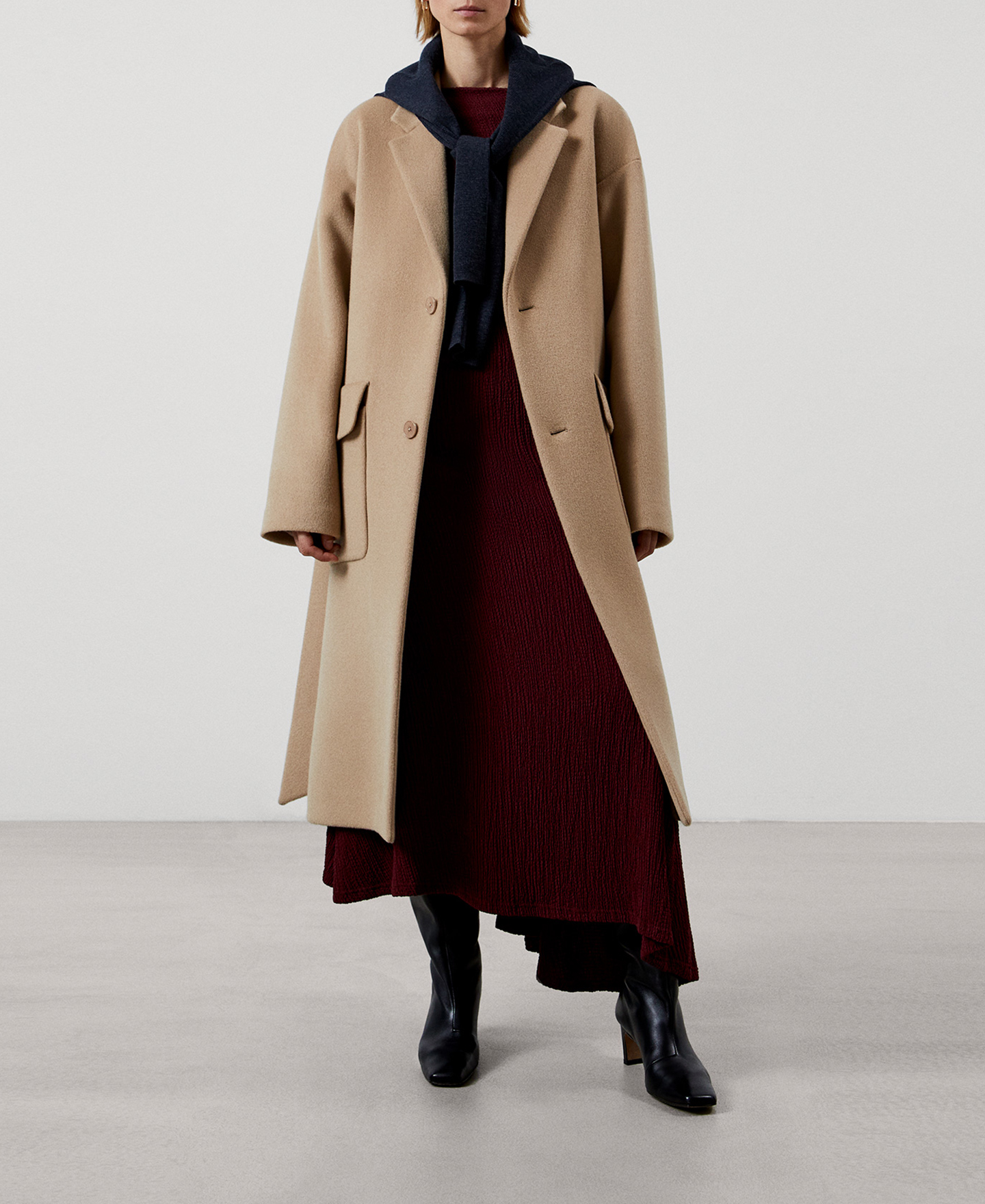 Dolman sleeve long dress image number 1