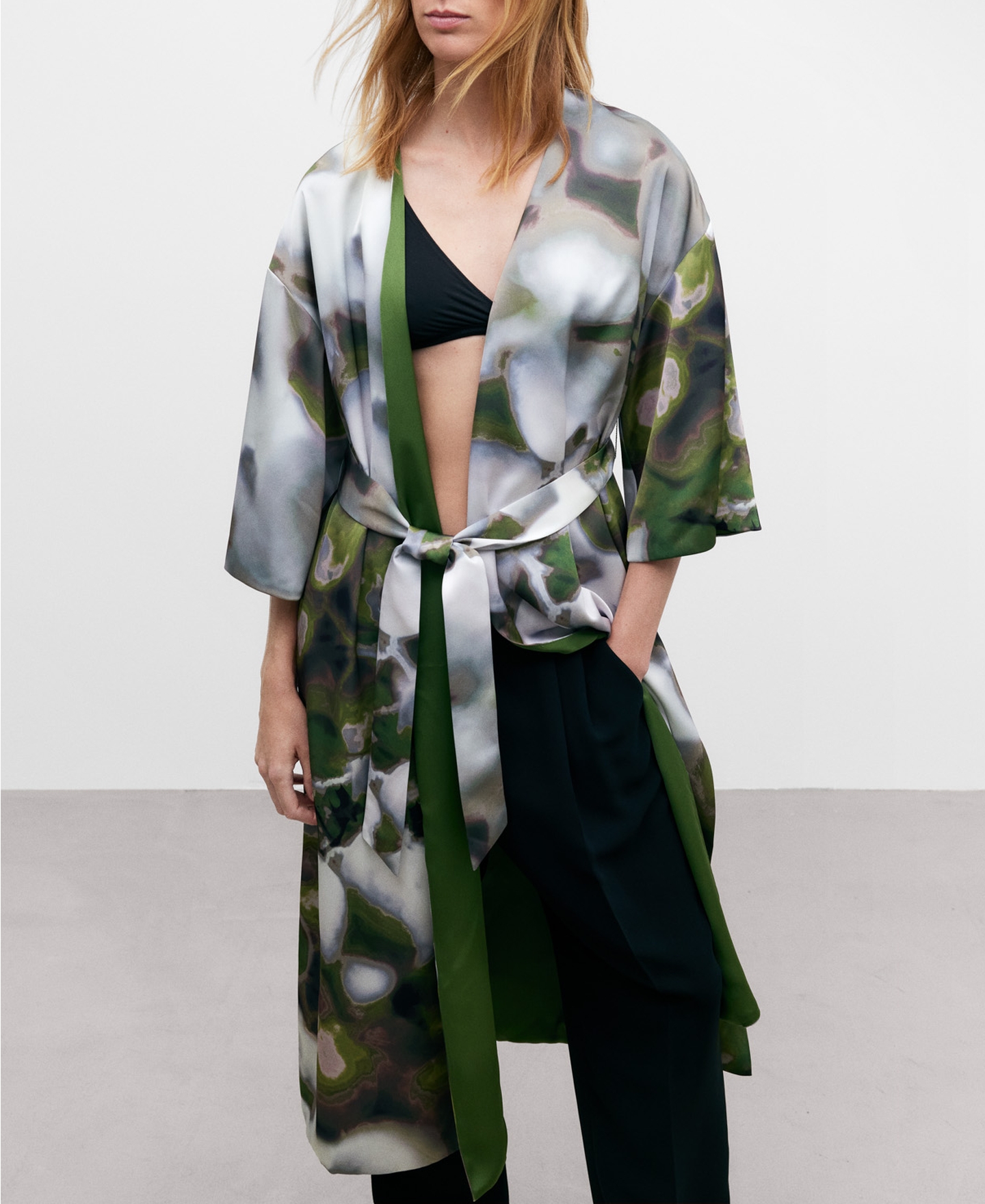 Printed long kaftan image number 1