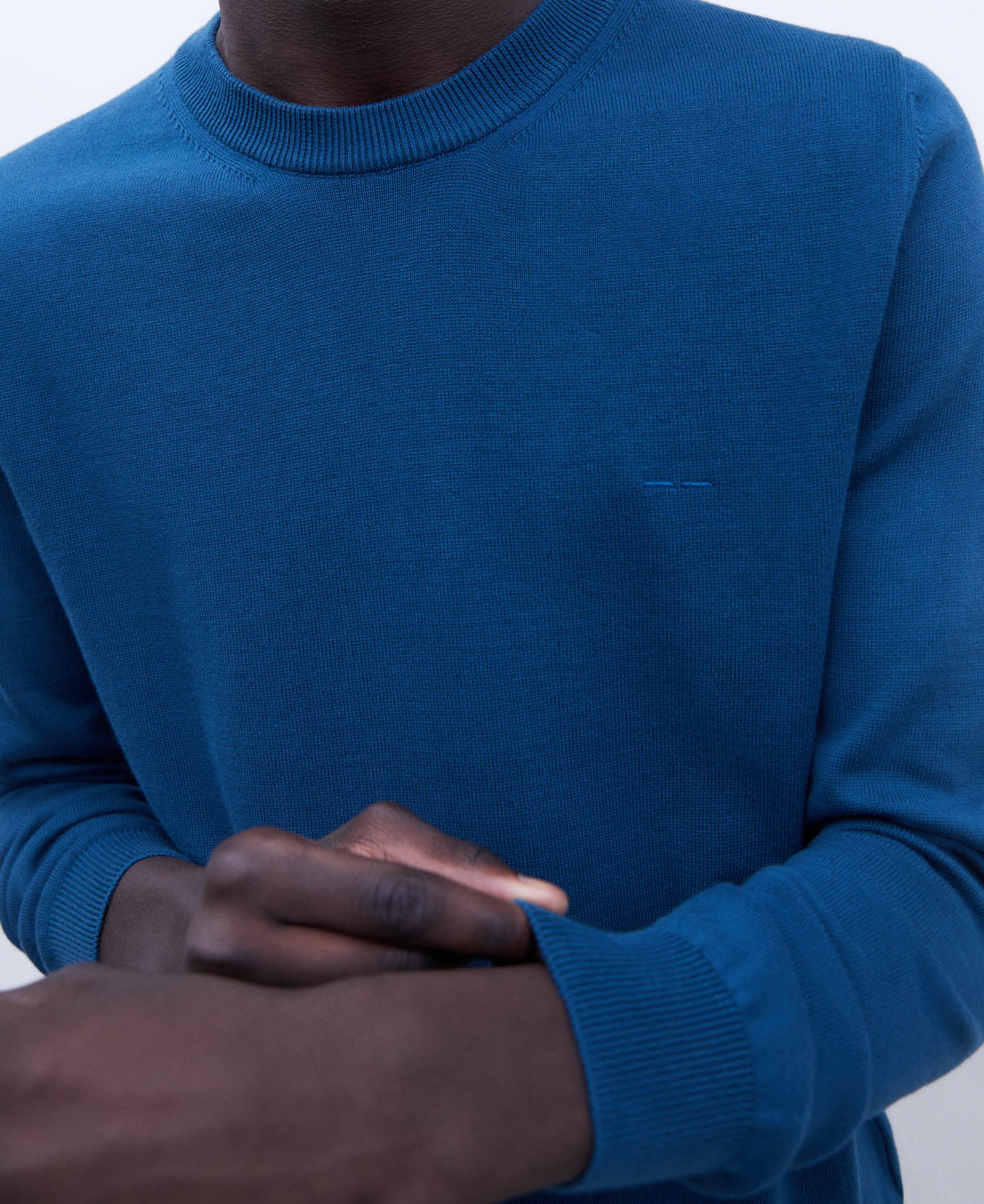 Organic cotton crew neck sweater image number 3