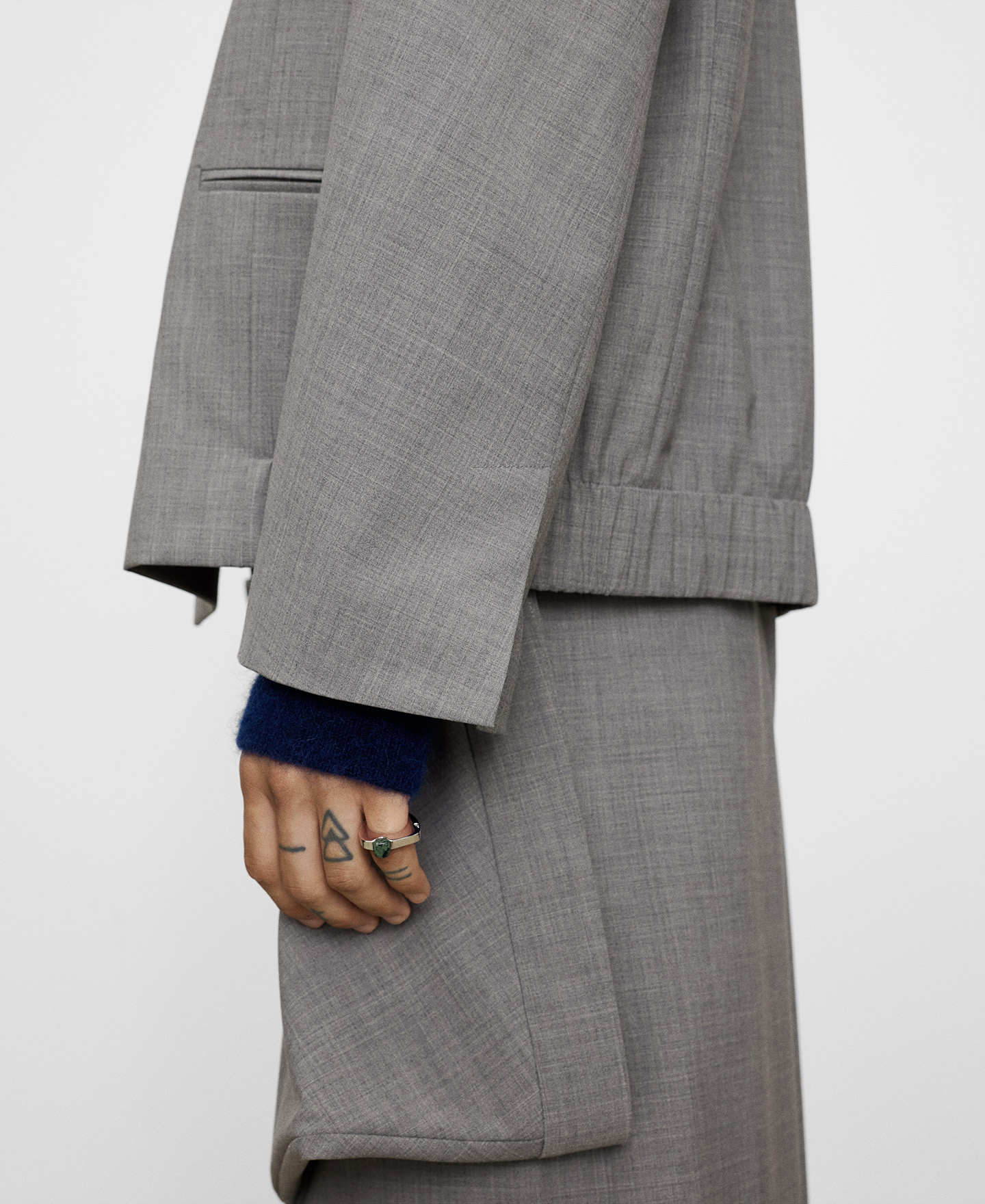 Strukturierter, boxiger Blazer image number 3