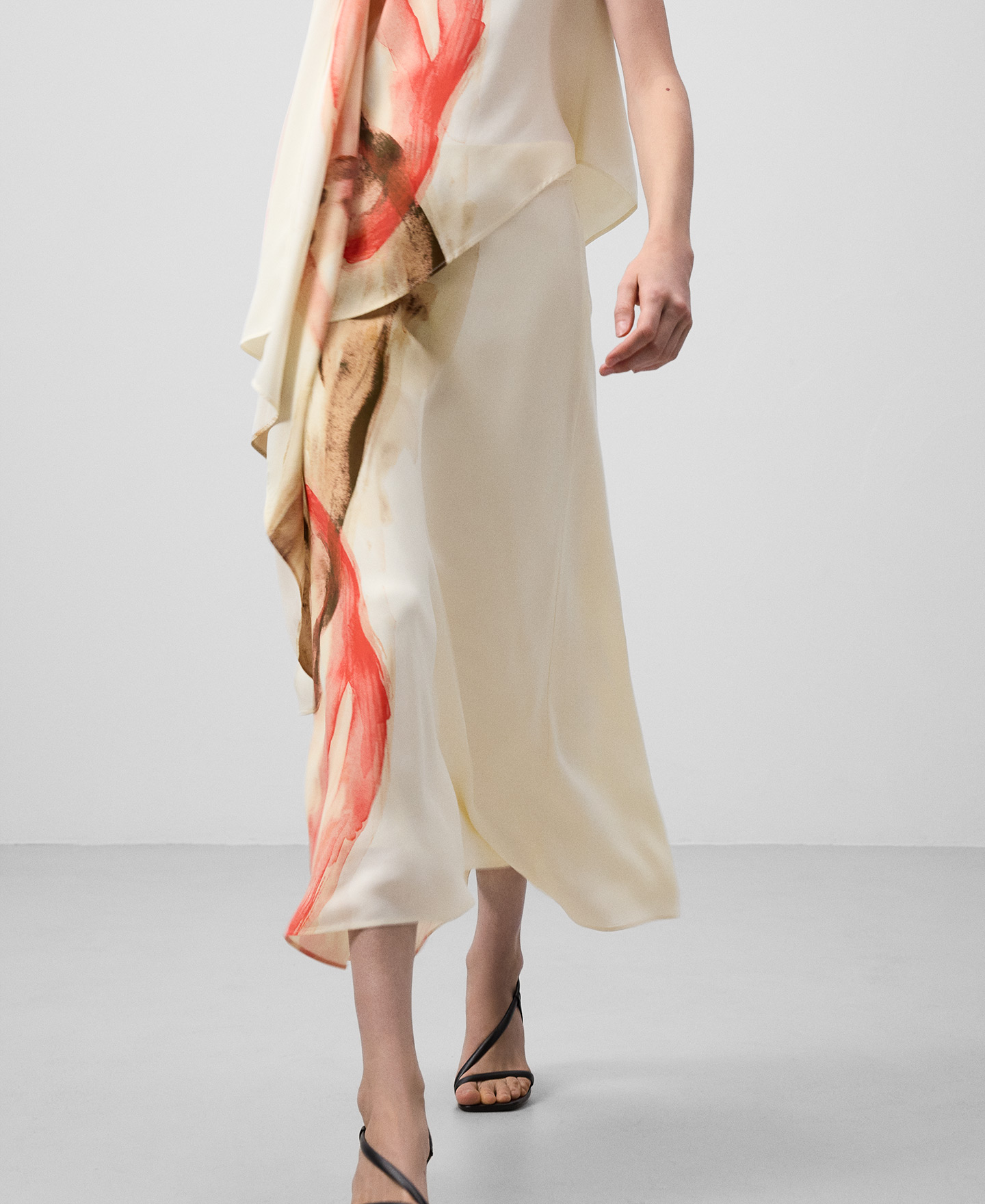 Jupe midi imprimée pour femme image number 0