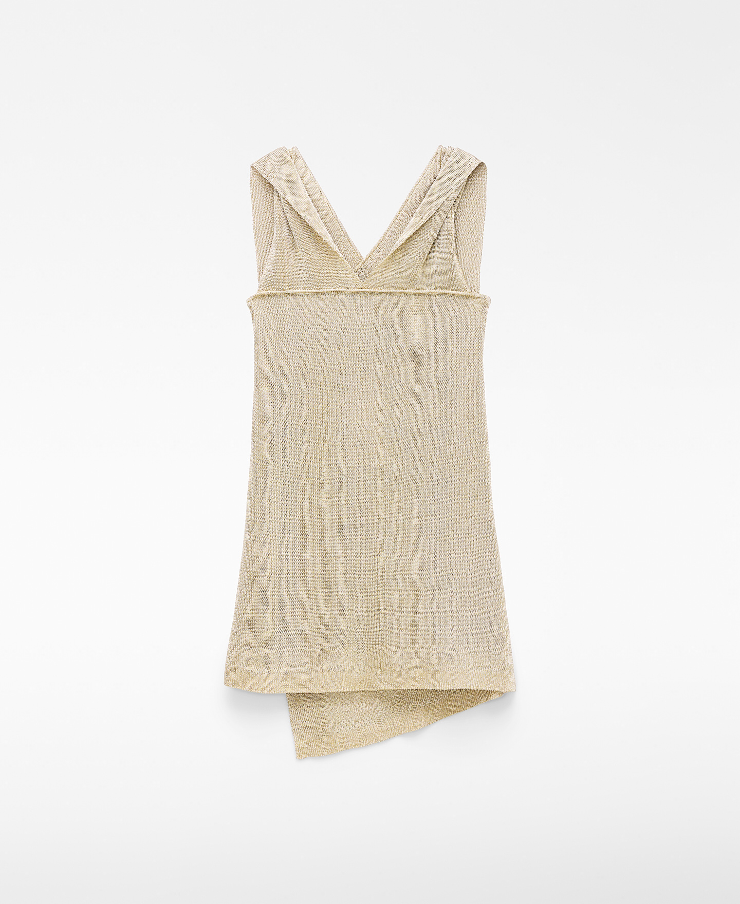 Top cruzado em malha metalizada image number 5