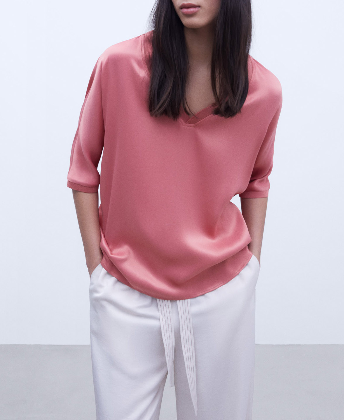 Viscose fluid blouse image number 0