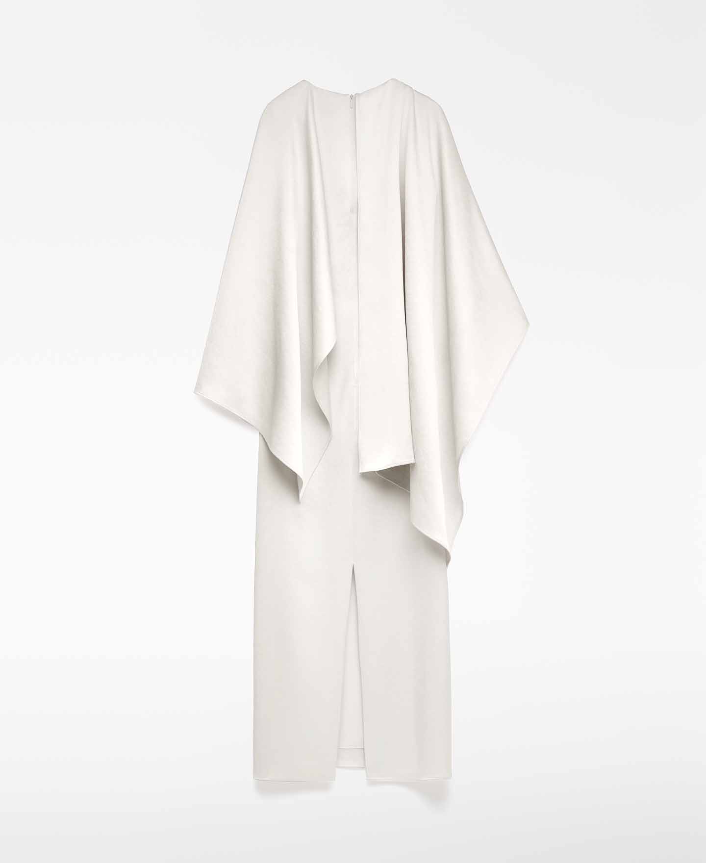 Long dress with asymmetrical shawl woman image number 5