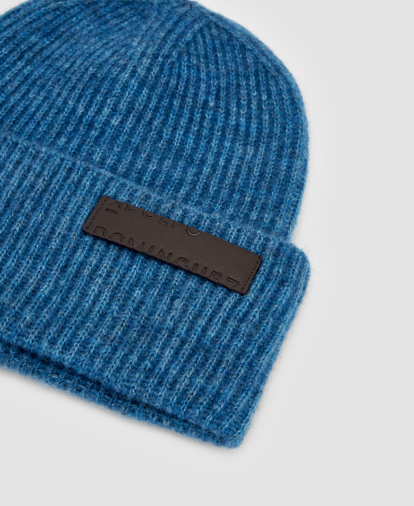 Wool and alpaca knitted beanie cap image number 1