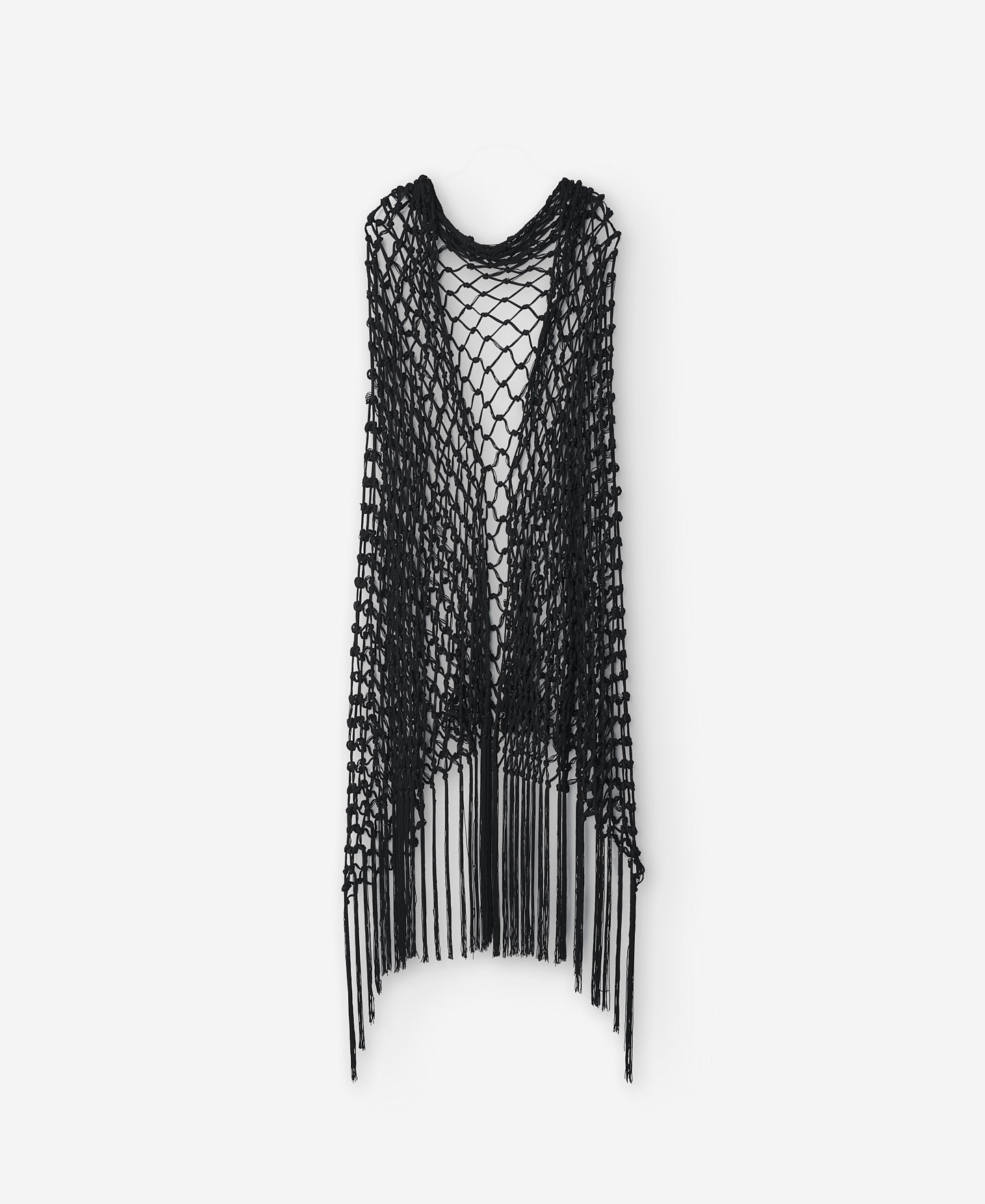Chal hecho a mano macramé para mujer image number 3