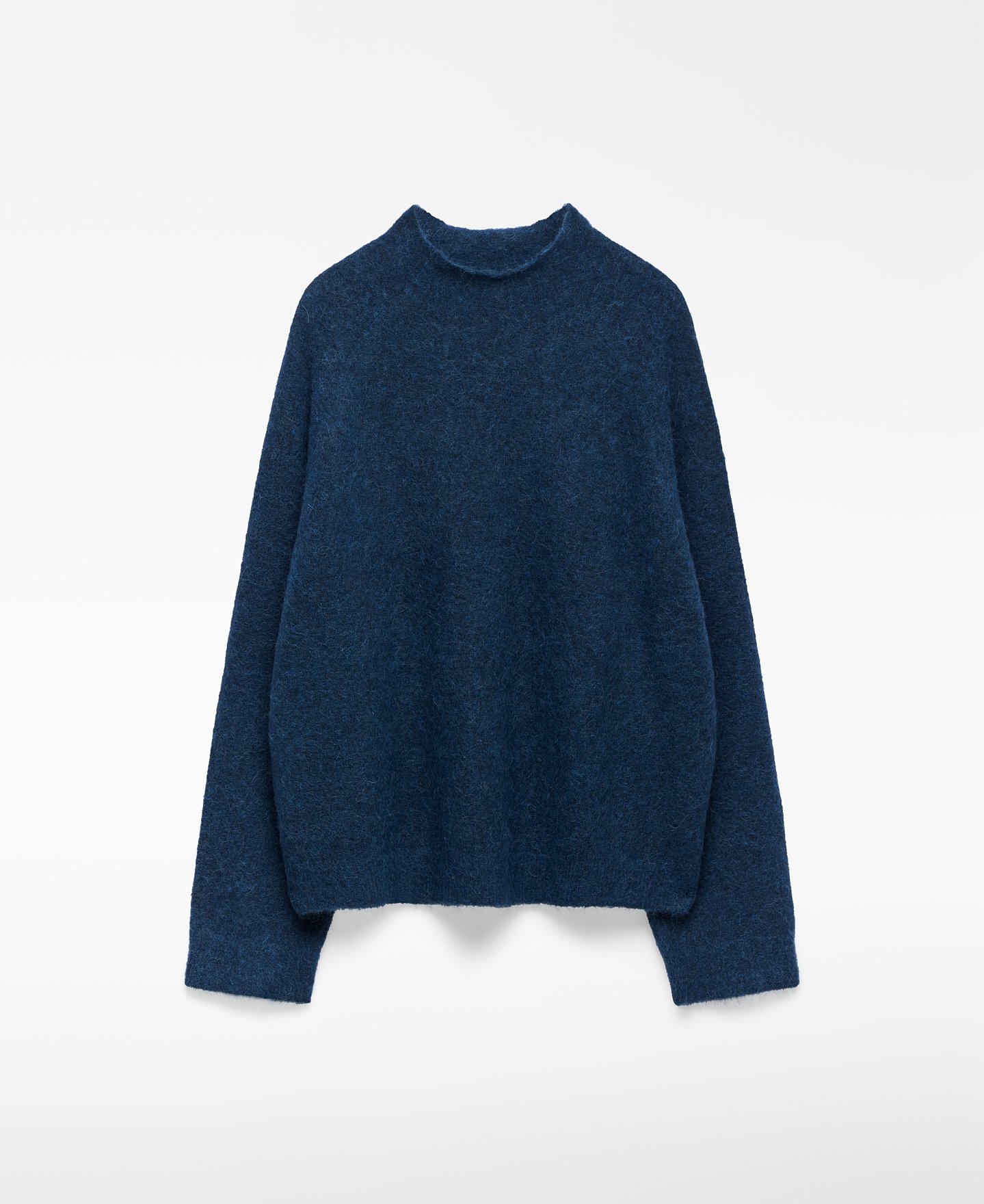 Jersey punto cuello chimenea mujer image number 0