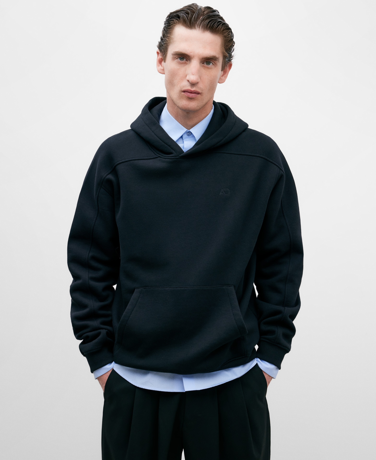 Black hoodie image number 0