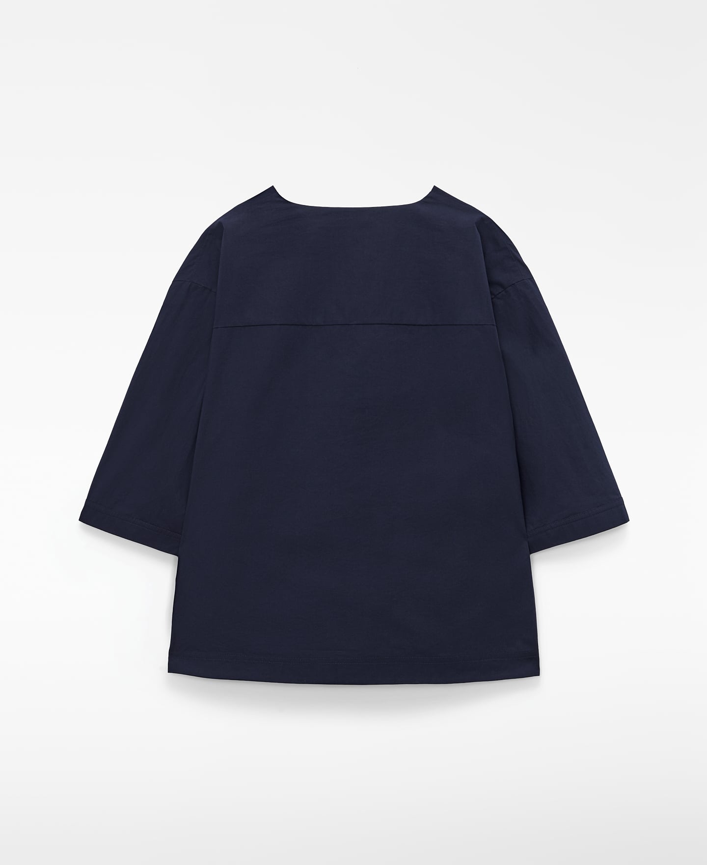 Poplin wrap-front top image number 5