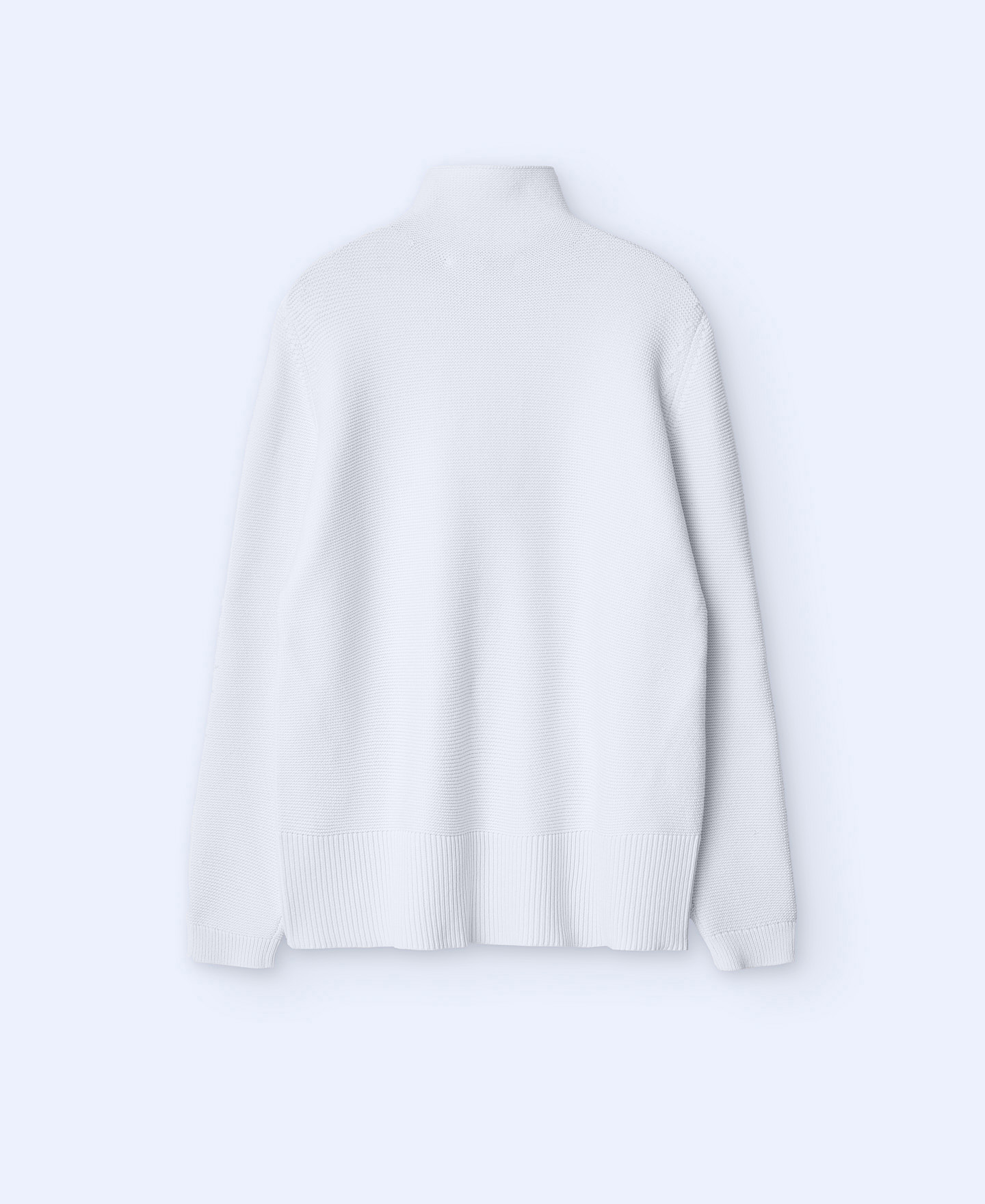 Zip knitted sweater image number 5