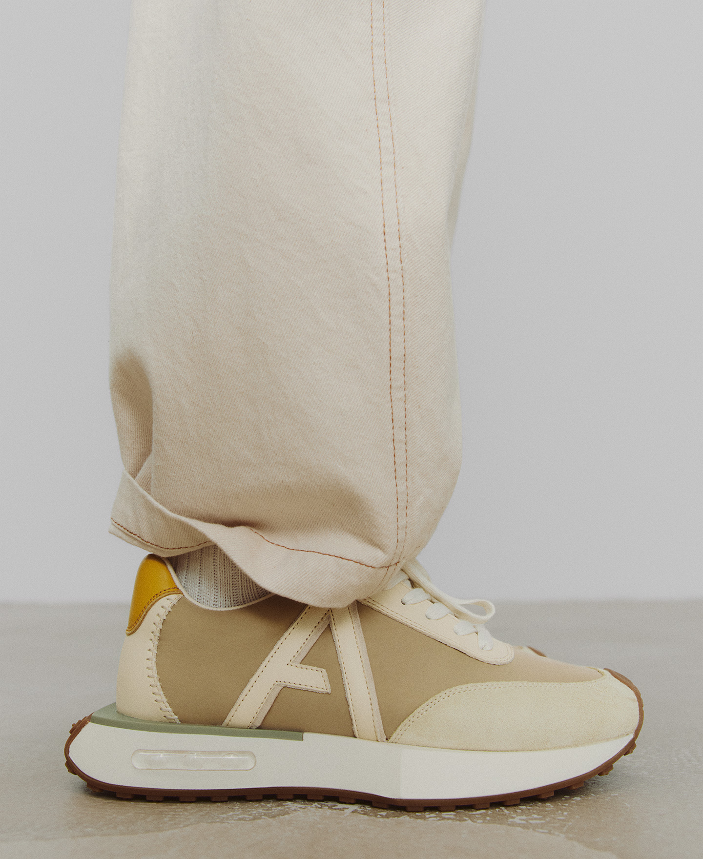 Maxi logo patchwork sneaker image number 3
