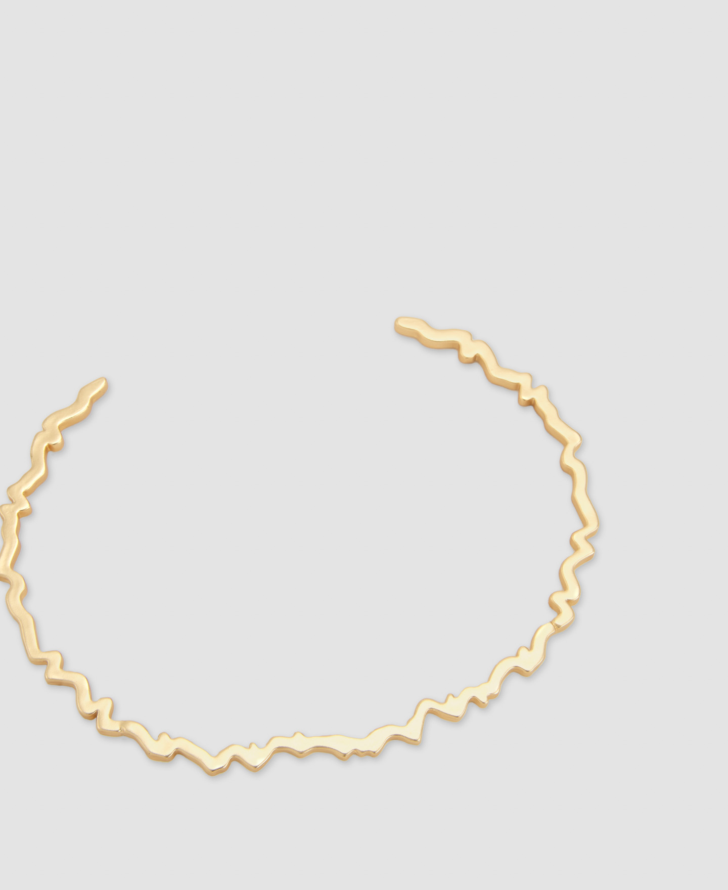 Brass folded necklace image number 1
