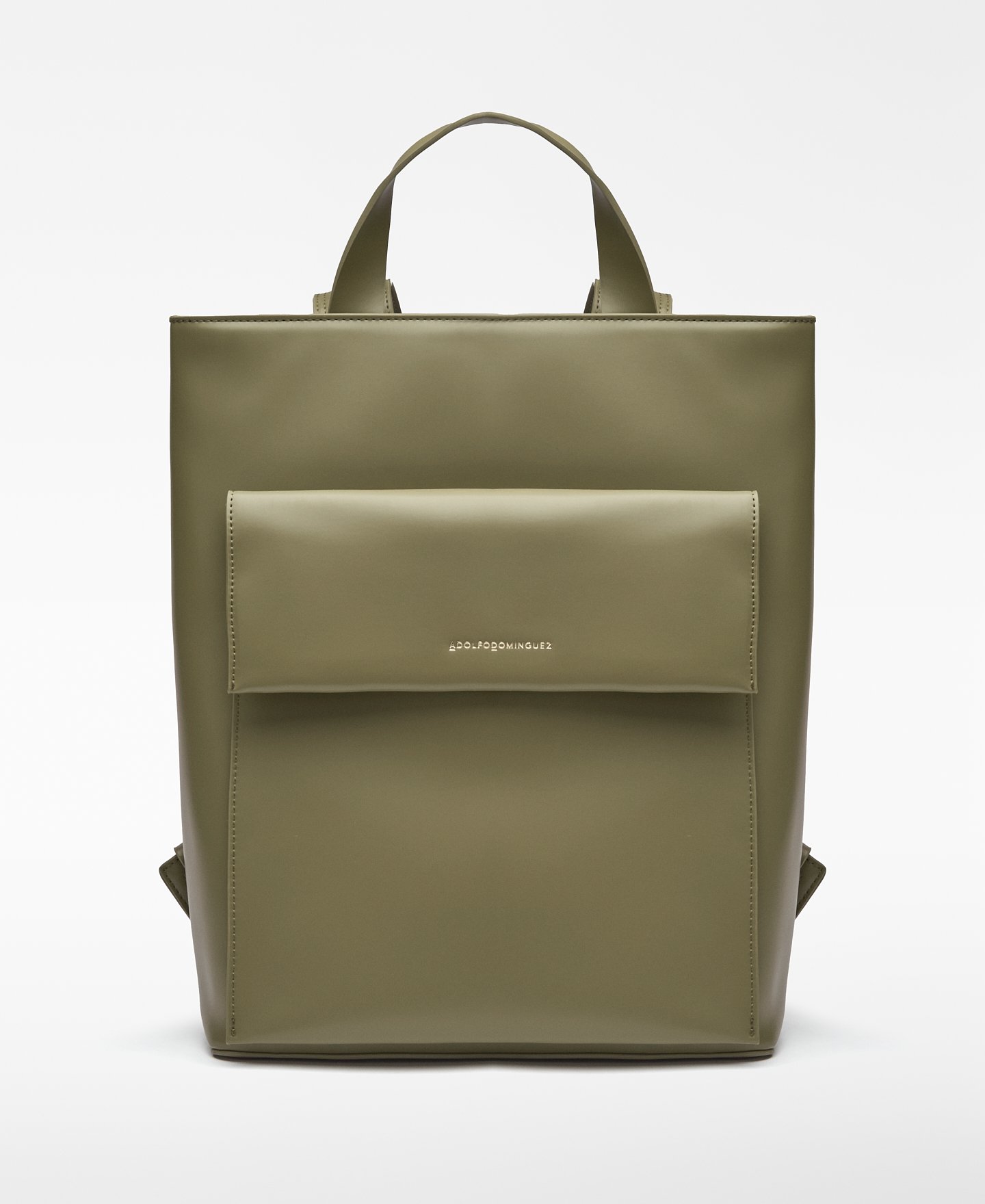 Leather-Non-Leather flap backpack woman image number 0