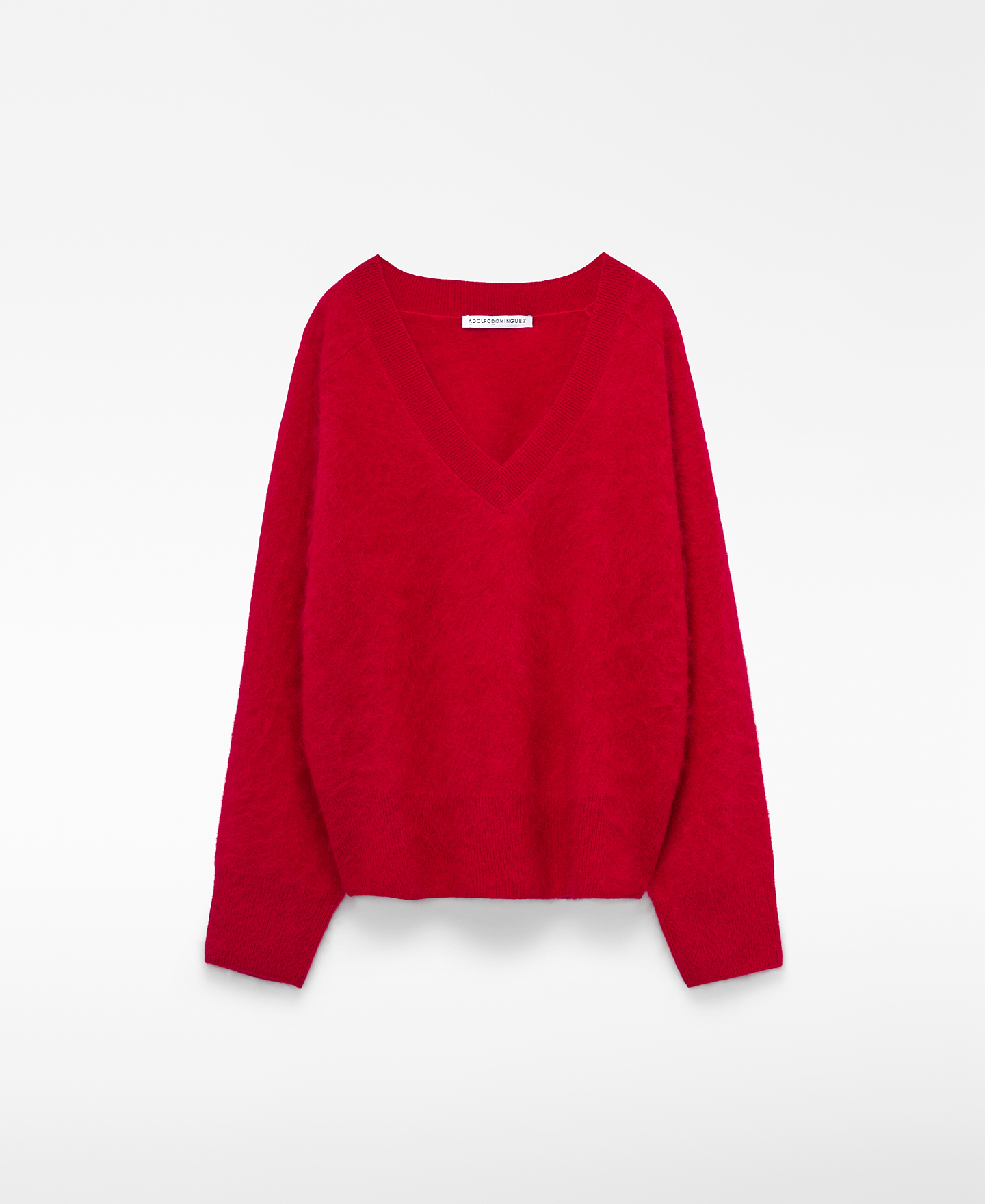 Brushed knit merino wool sweater image number 4
