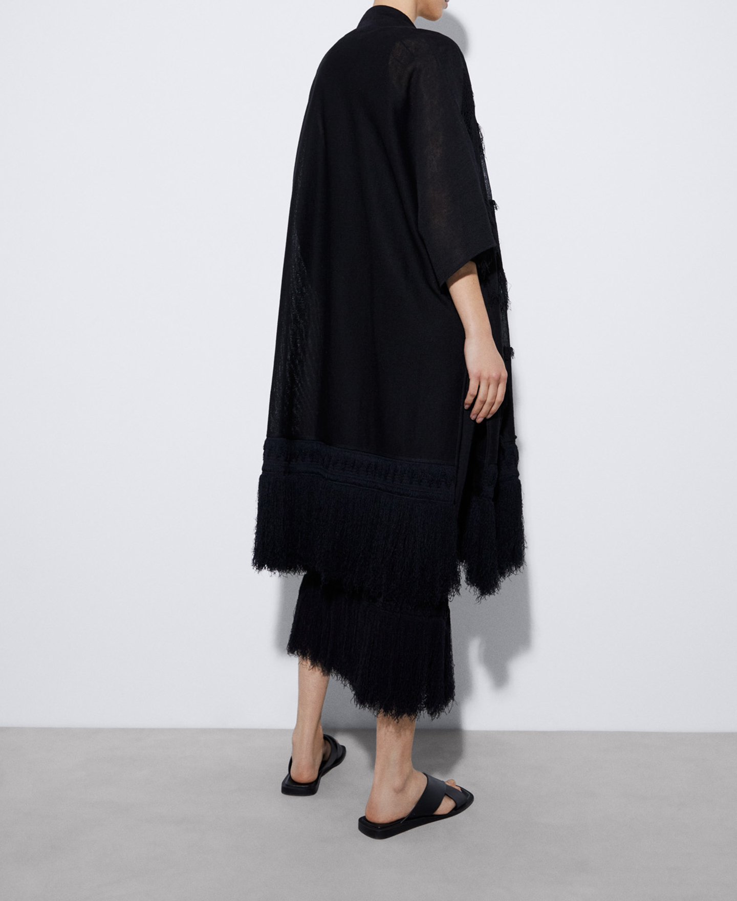 Fringed kimono jacket image number 2