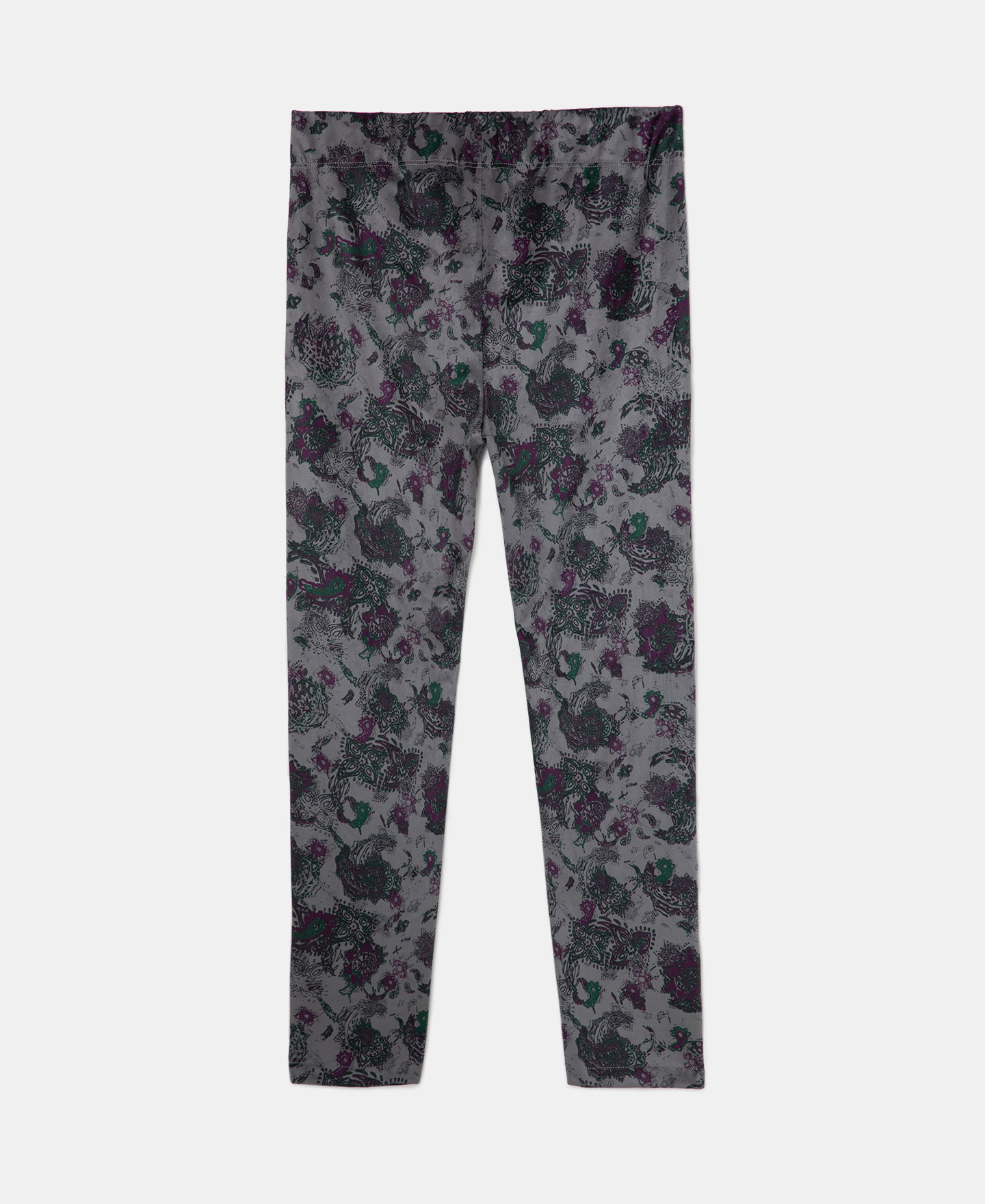 Printed legging in faux suede image number 5