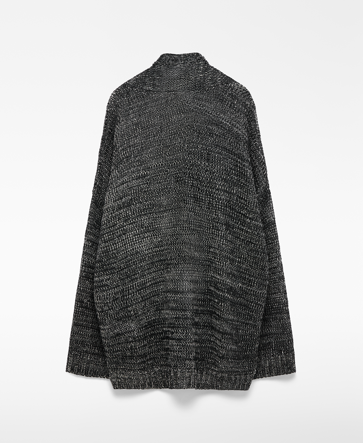 Marled knit kimono jacket woman image number 5