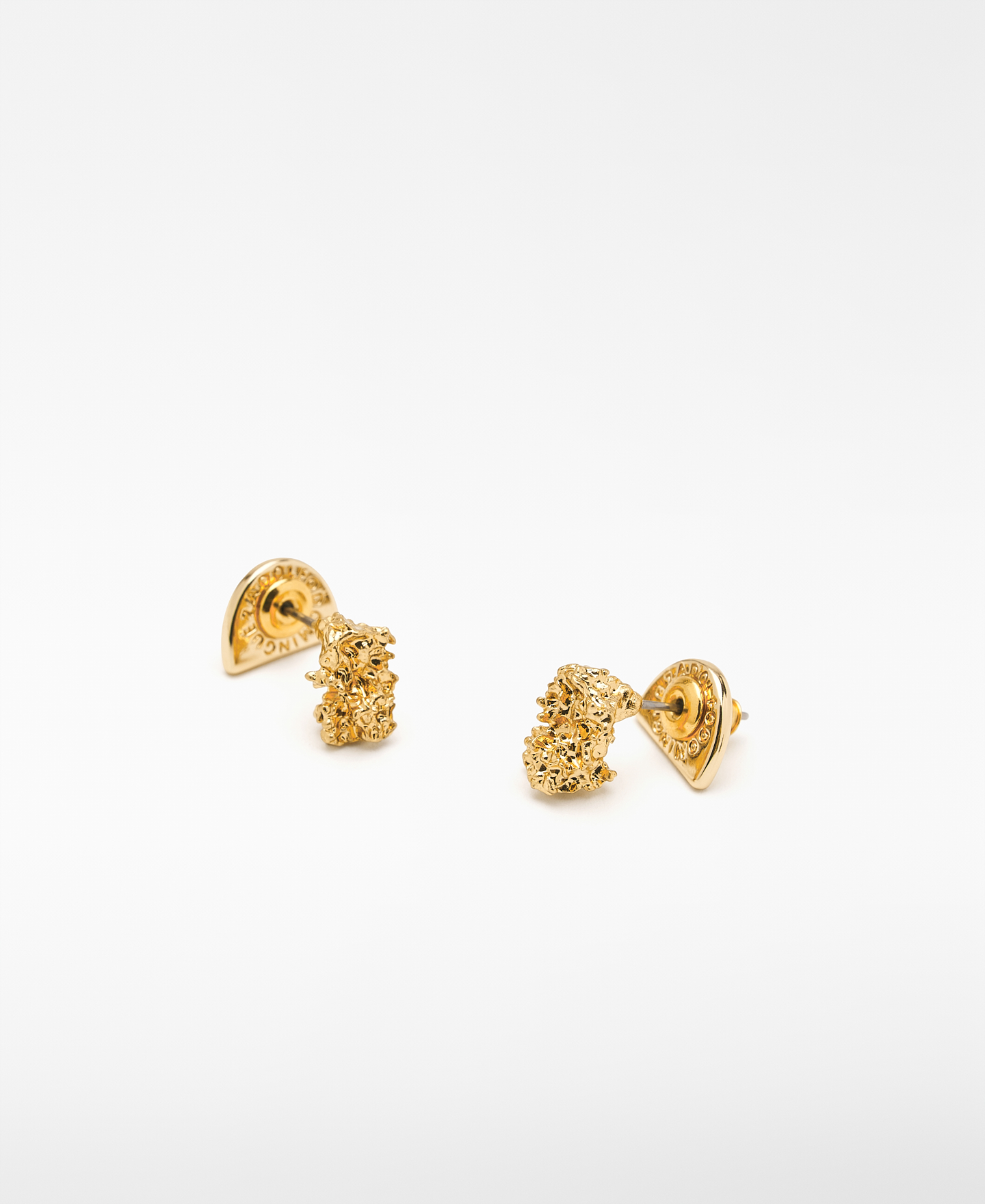 Mini pendientes textura martillada image number 1