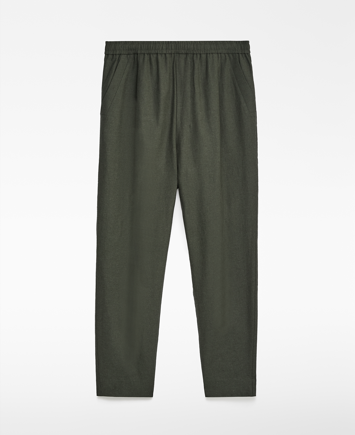 Pantalón algodón y lino europeo hombre image number 4