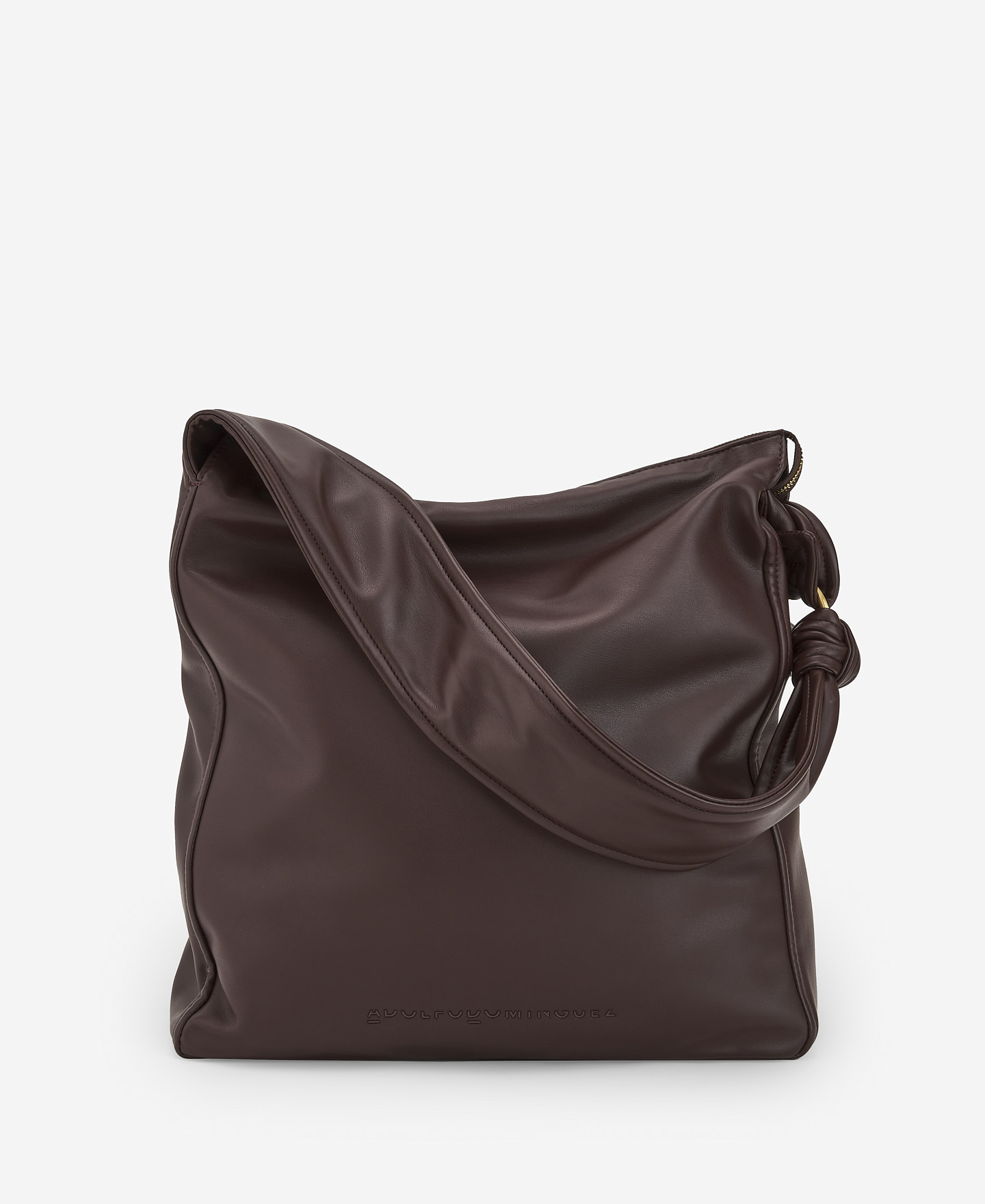 Nappa textured hobo maxi bag image number 0