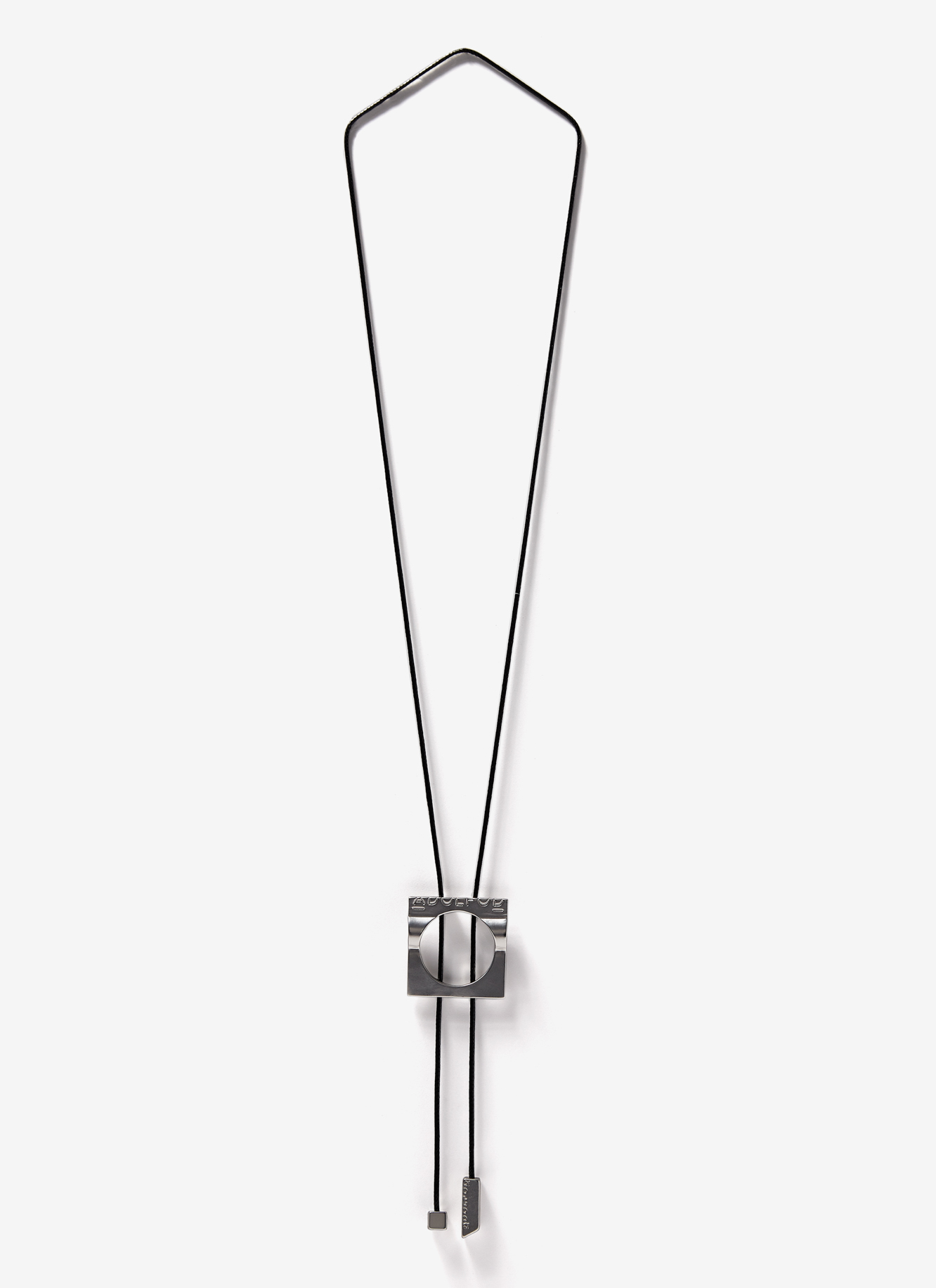 Collar largo con colgante cuadrado image number 0