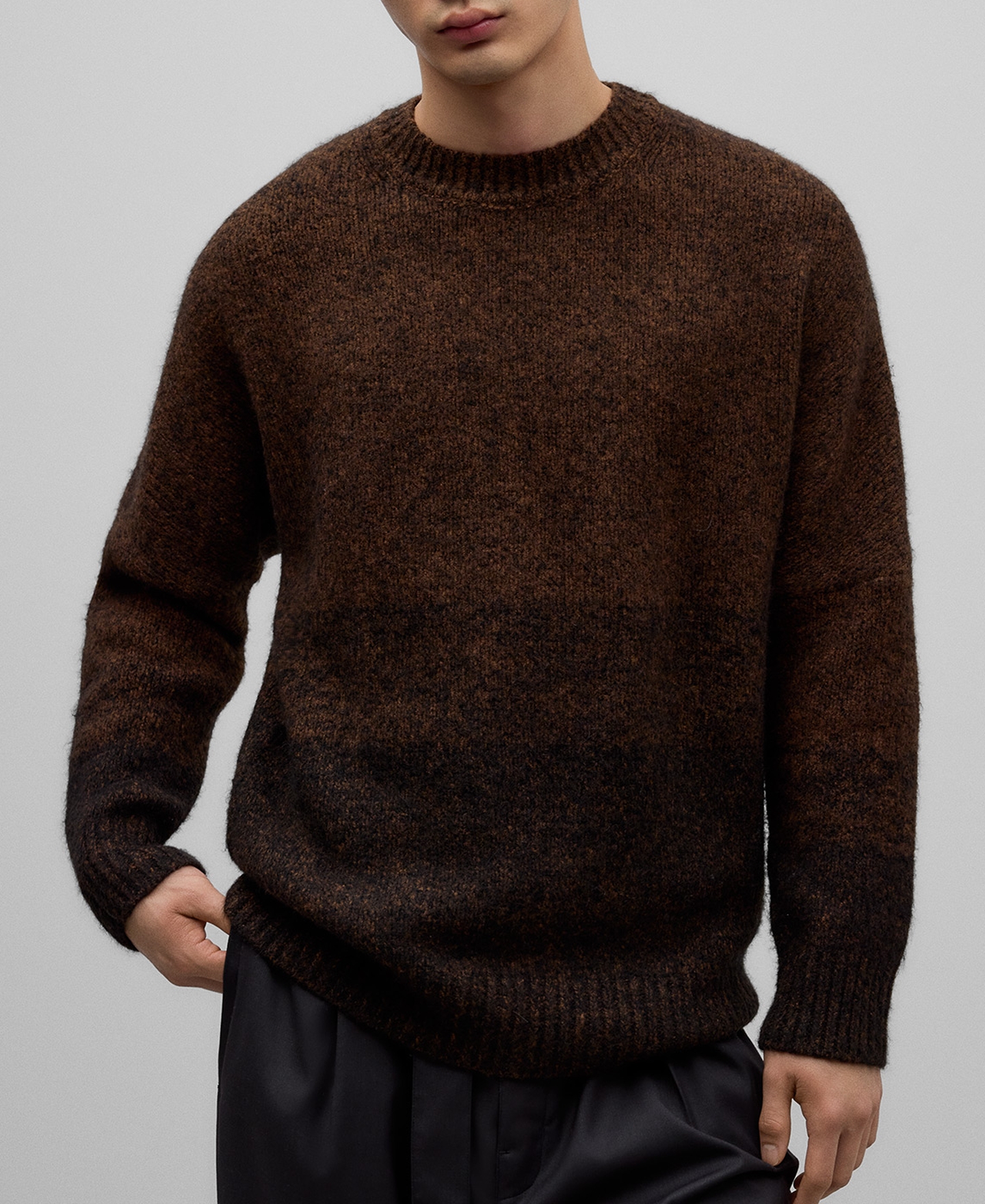 Gradient knit sweater man image number 0