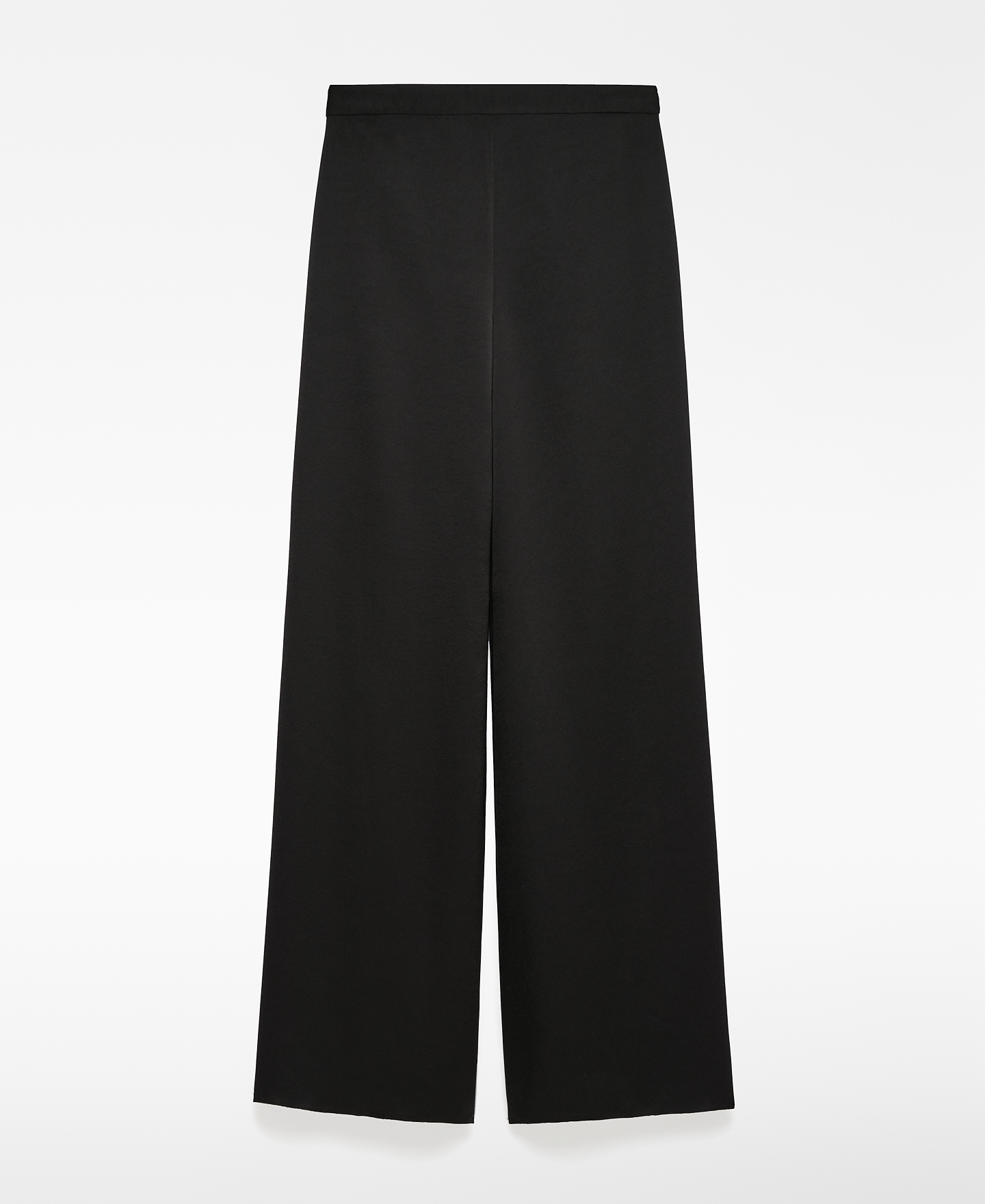 Wide leg satin trousers woman image number 4