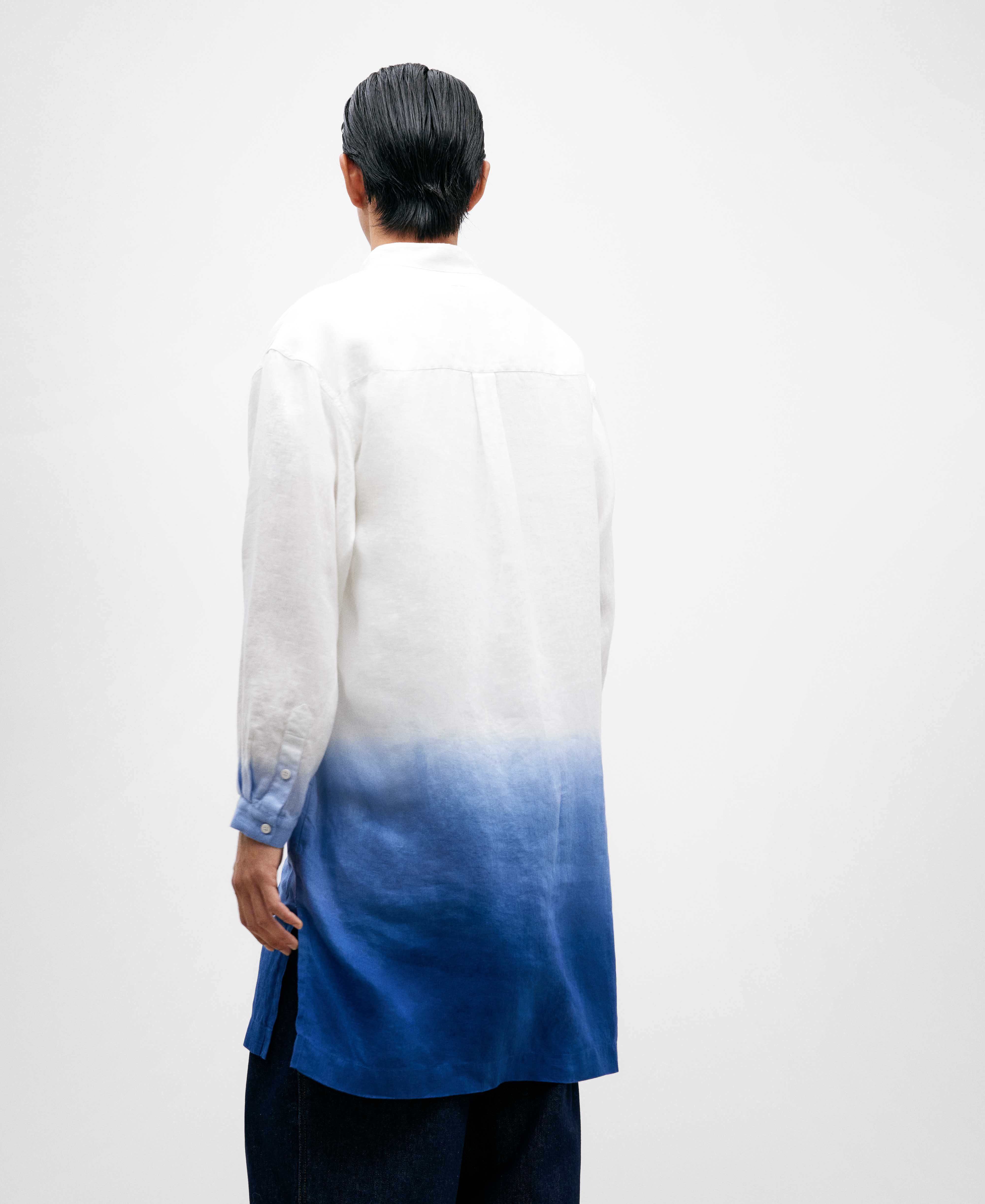 European linen Mandarin collar kaftan image number 2