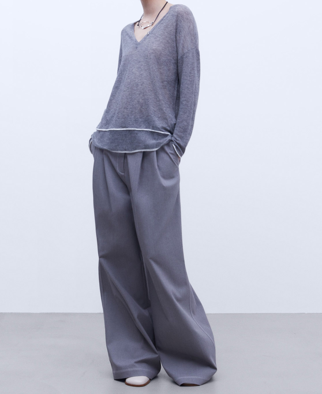 Merino wool fabric sweater image number 1