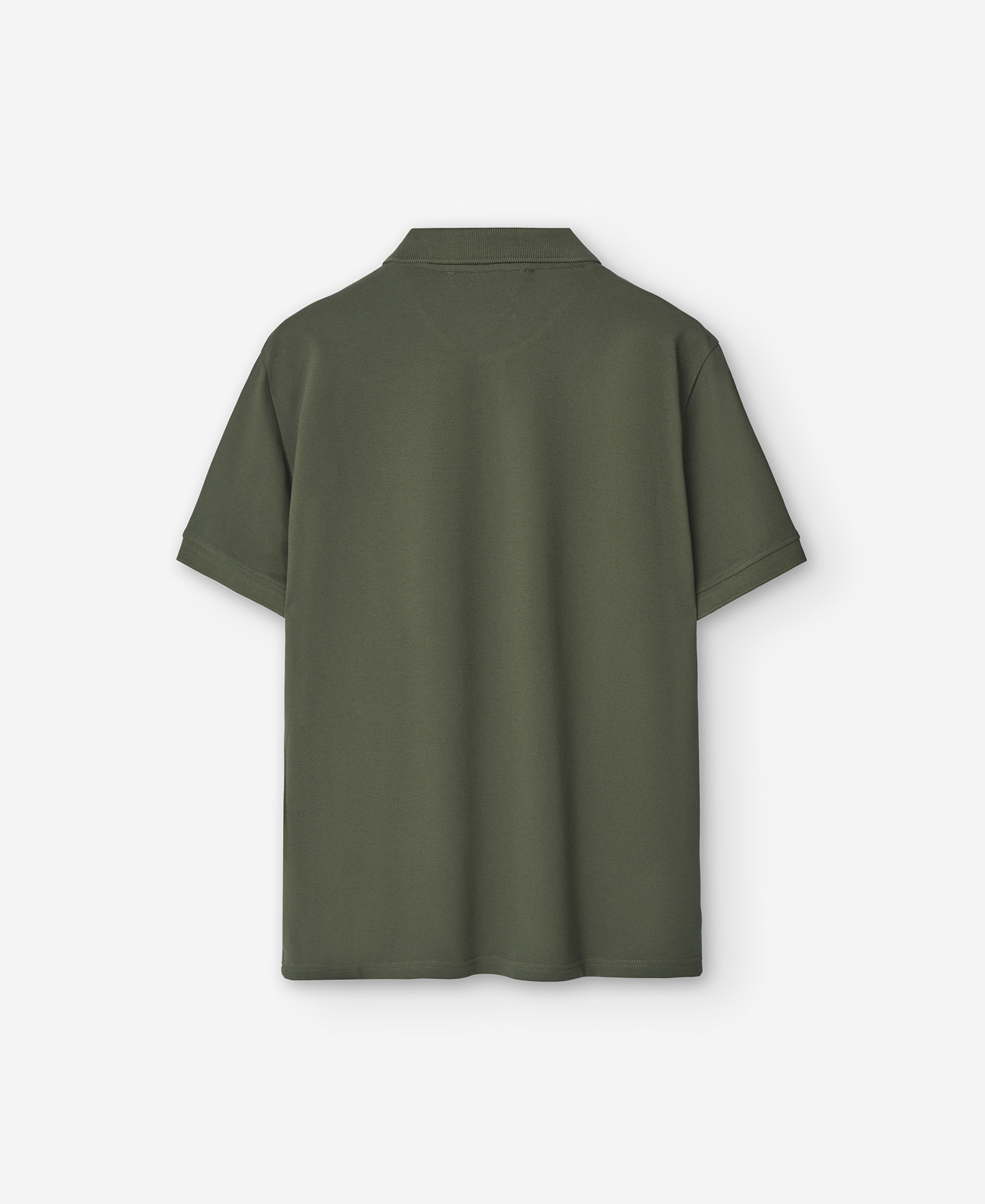 Polo piqué algodón verde oscuro hombre image number 5