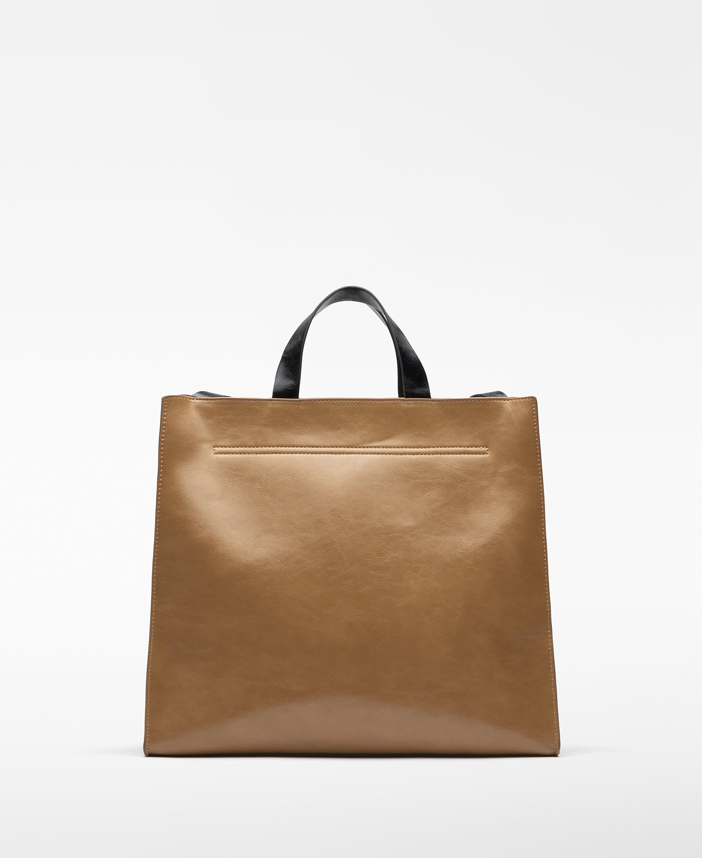 Große Shopper-Tasche aus Leder-Nicht-Leder für Damen image number 1