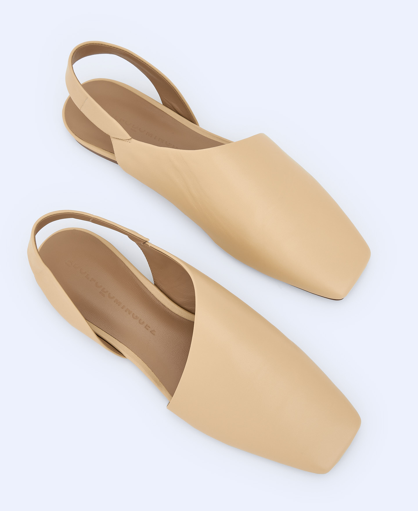 Leather square slipper image number 1