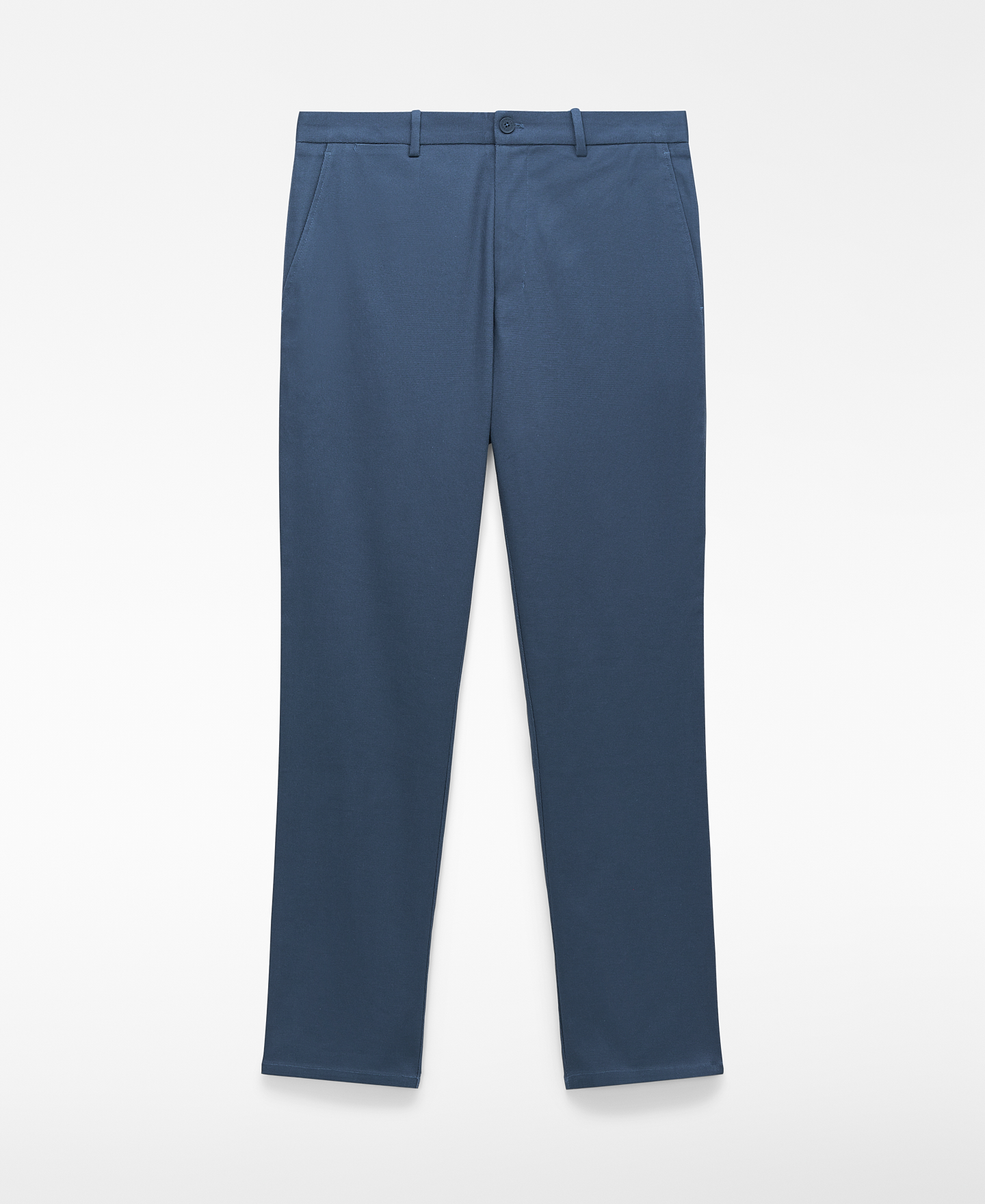 Regular fit microtexture chino trousers image number 0