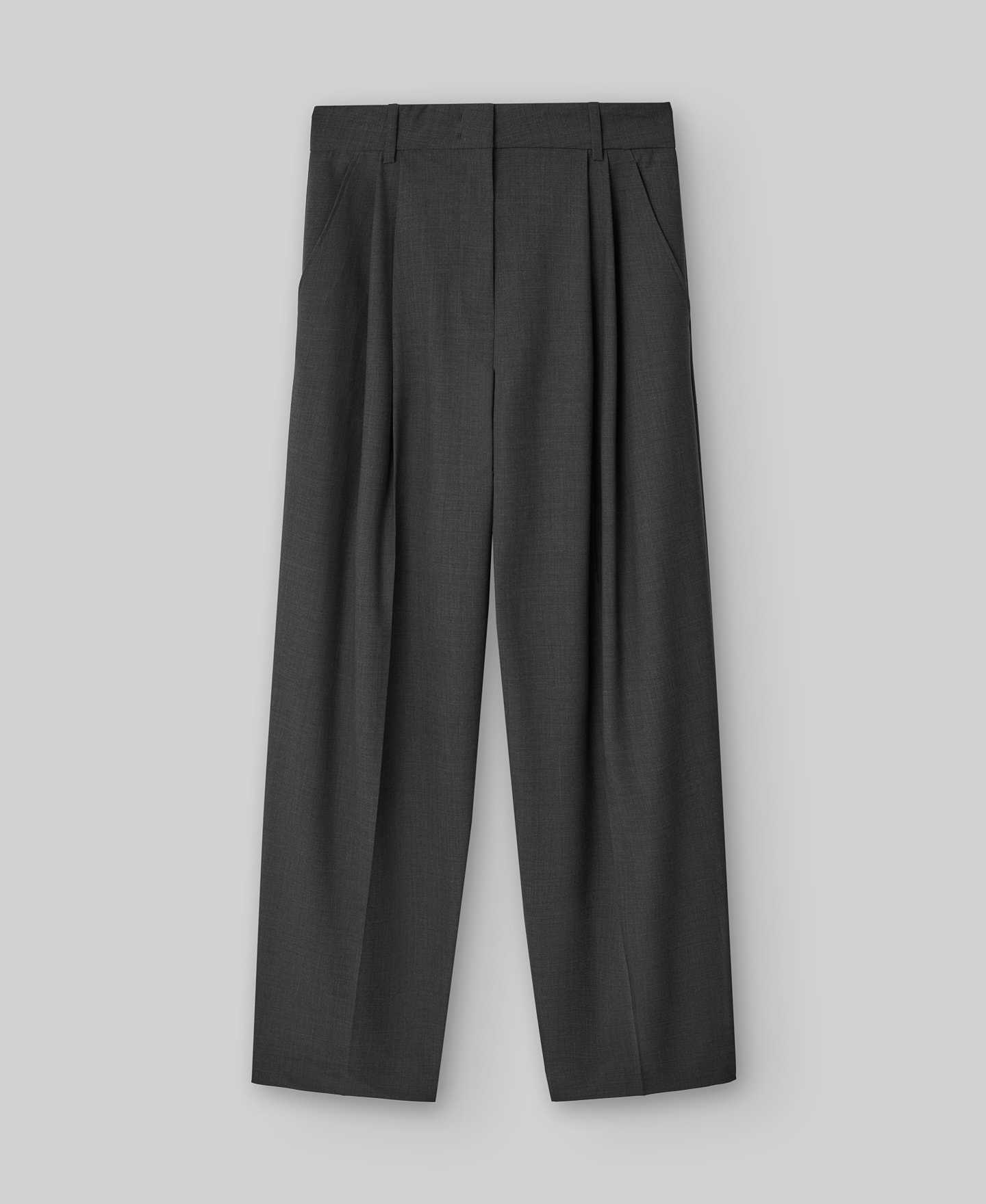 Charcoal gray tailored trousers woman AD USA