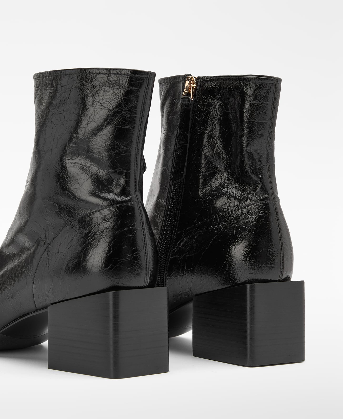 Leather block-heel ankle boot image number 2