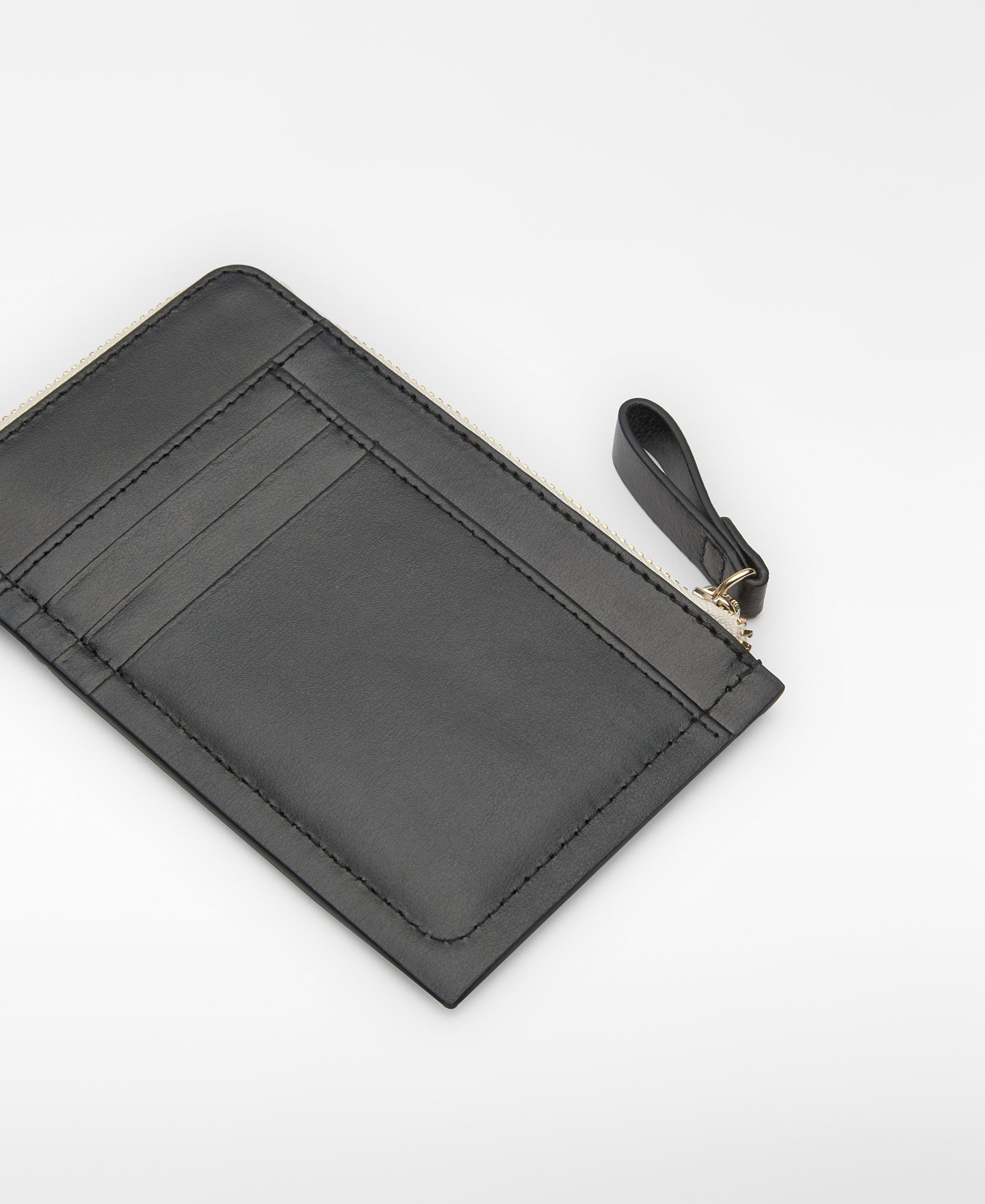 Leather map-printed wallet woman image number 1