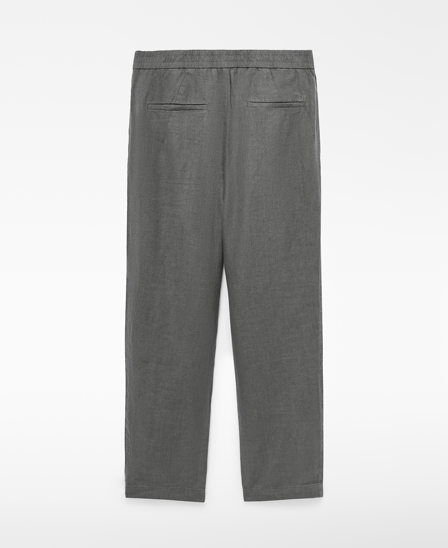 European linen semi-jogger trousers image number 5