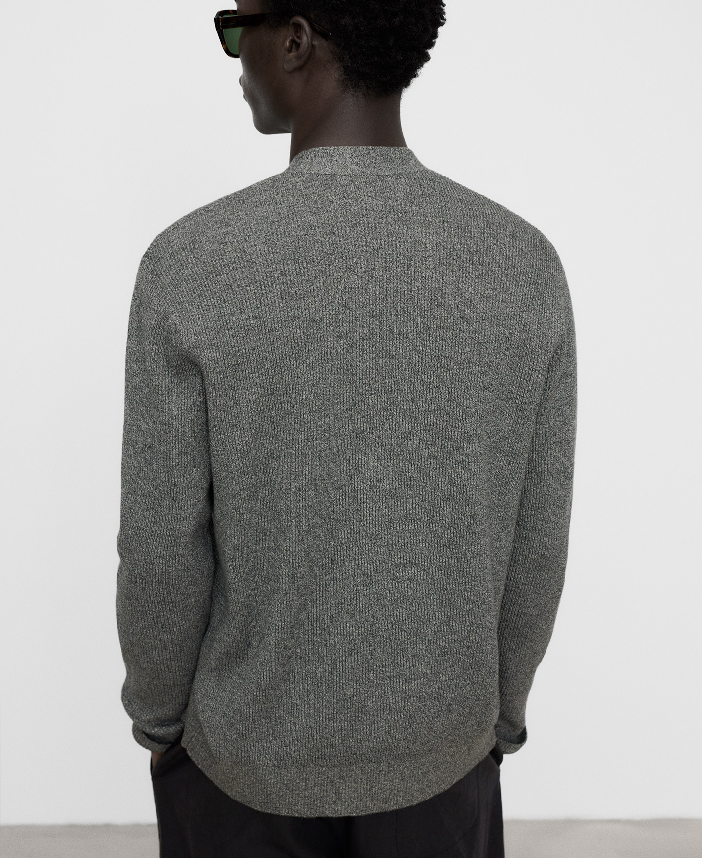 Organic cotton ribbed sweater image number 2