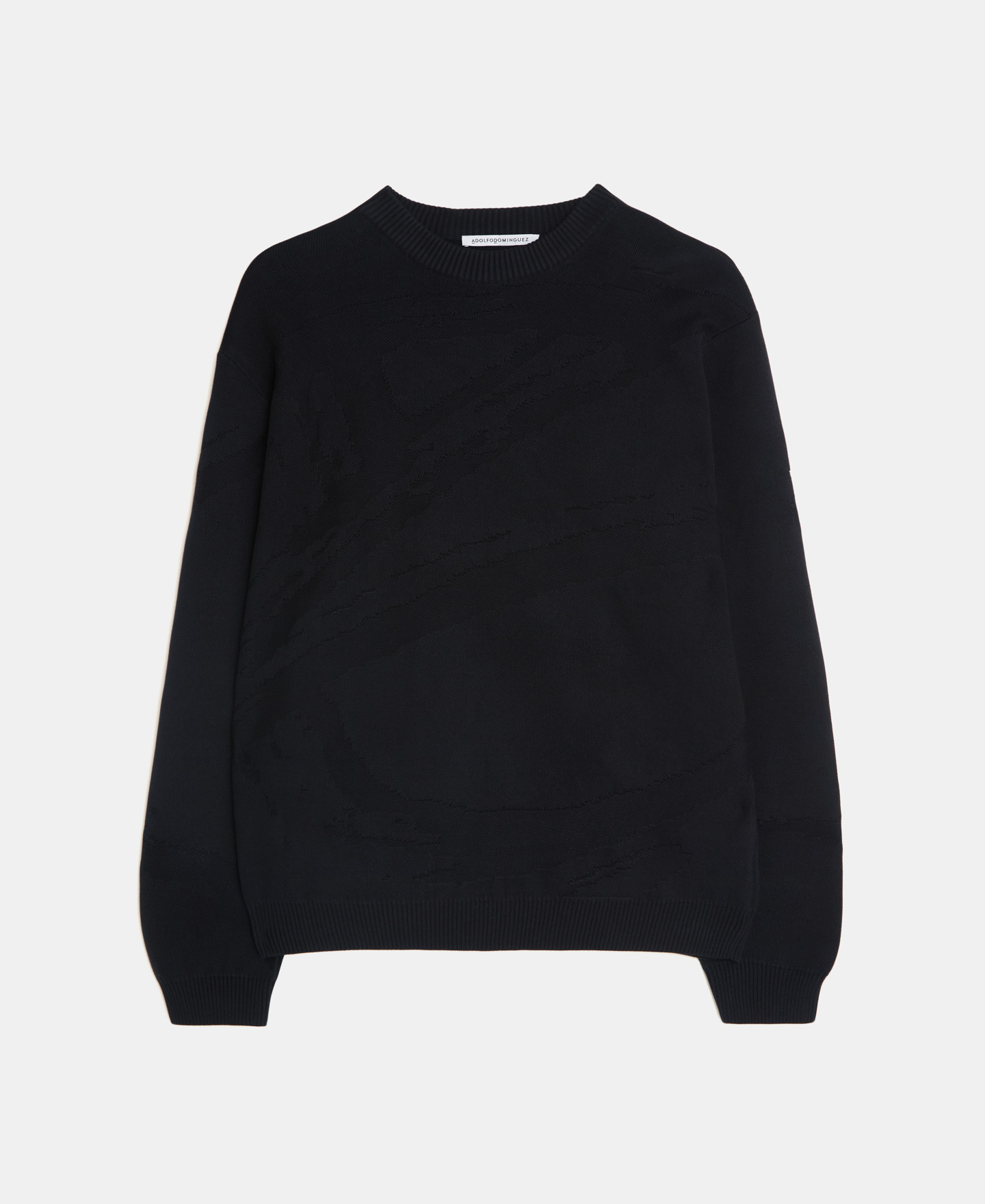 Cotton plated knit sweater image number 4