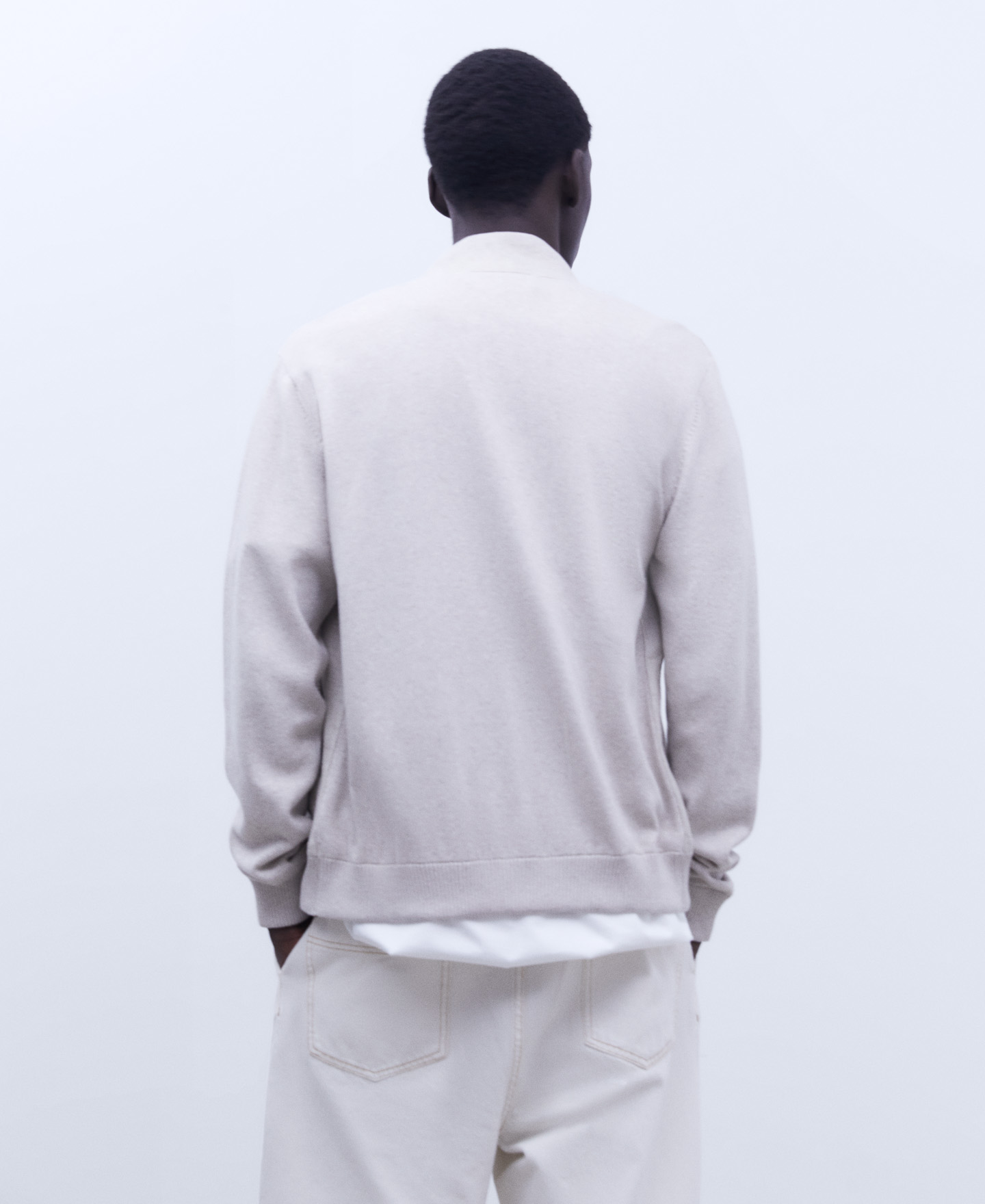 European linen cardigan image number 2