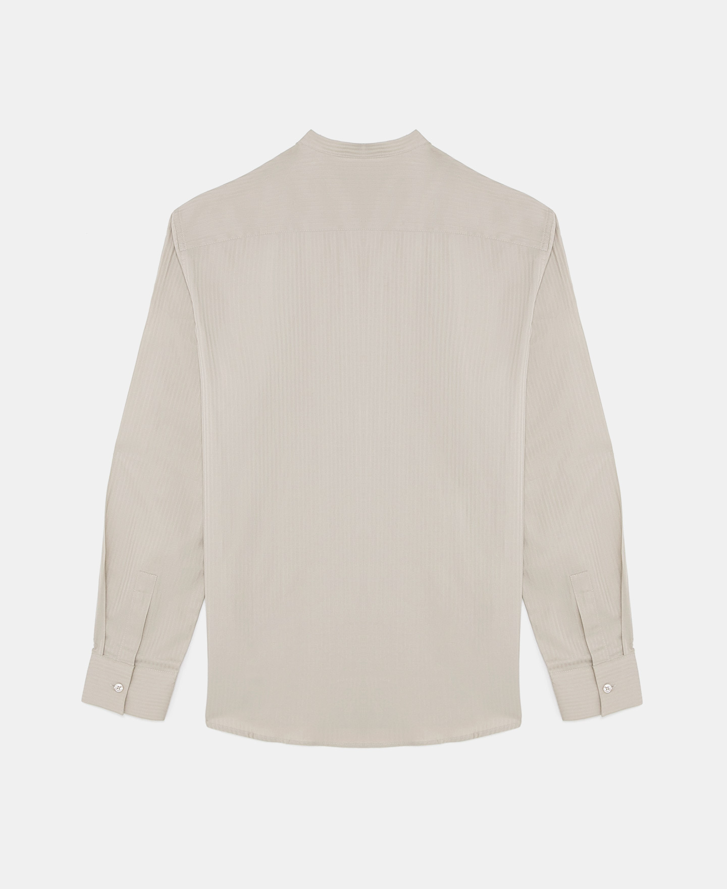 Mao collar shirt in cotton image number 5