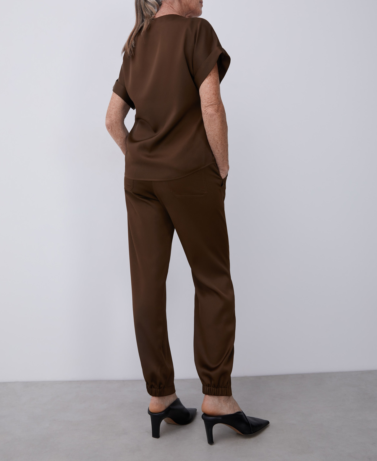 Blouse with short drop sleeve image number 0