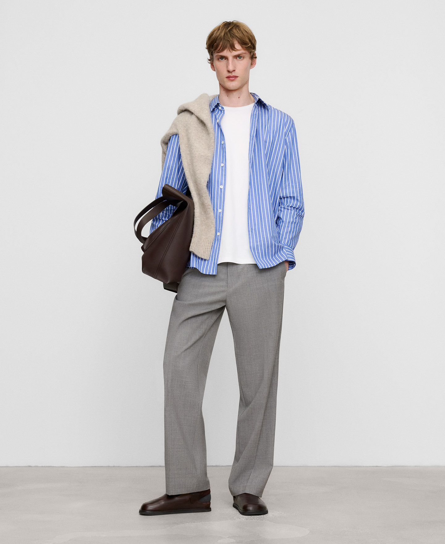 Straight tailored trousers image number 1