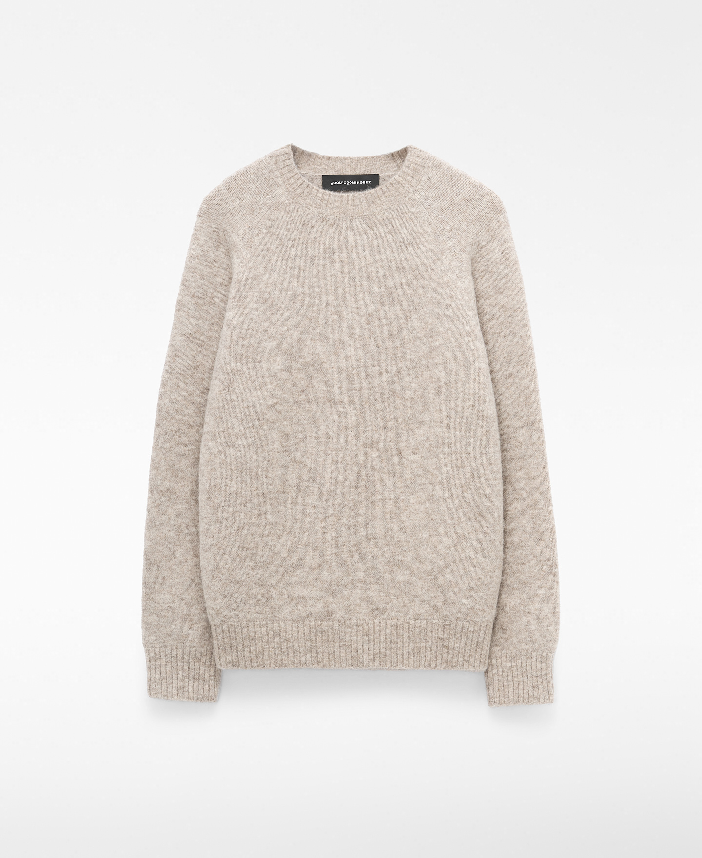 Alpaca blend crew collar sweater image number 4